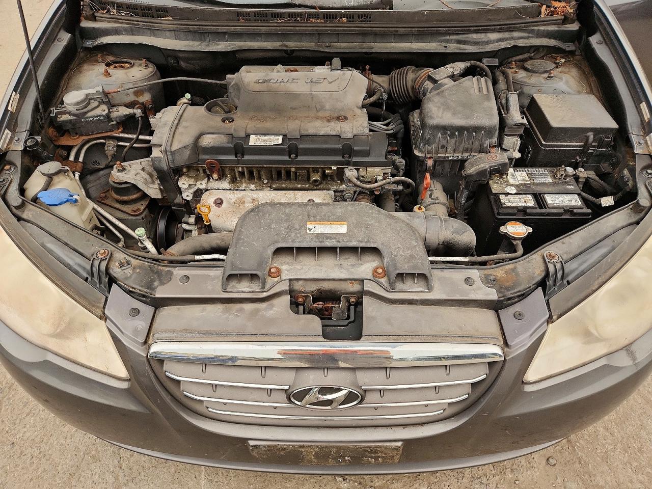 2008 Hyundai Elantra Gls Gray vin: KMHDU46D98U368006