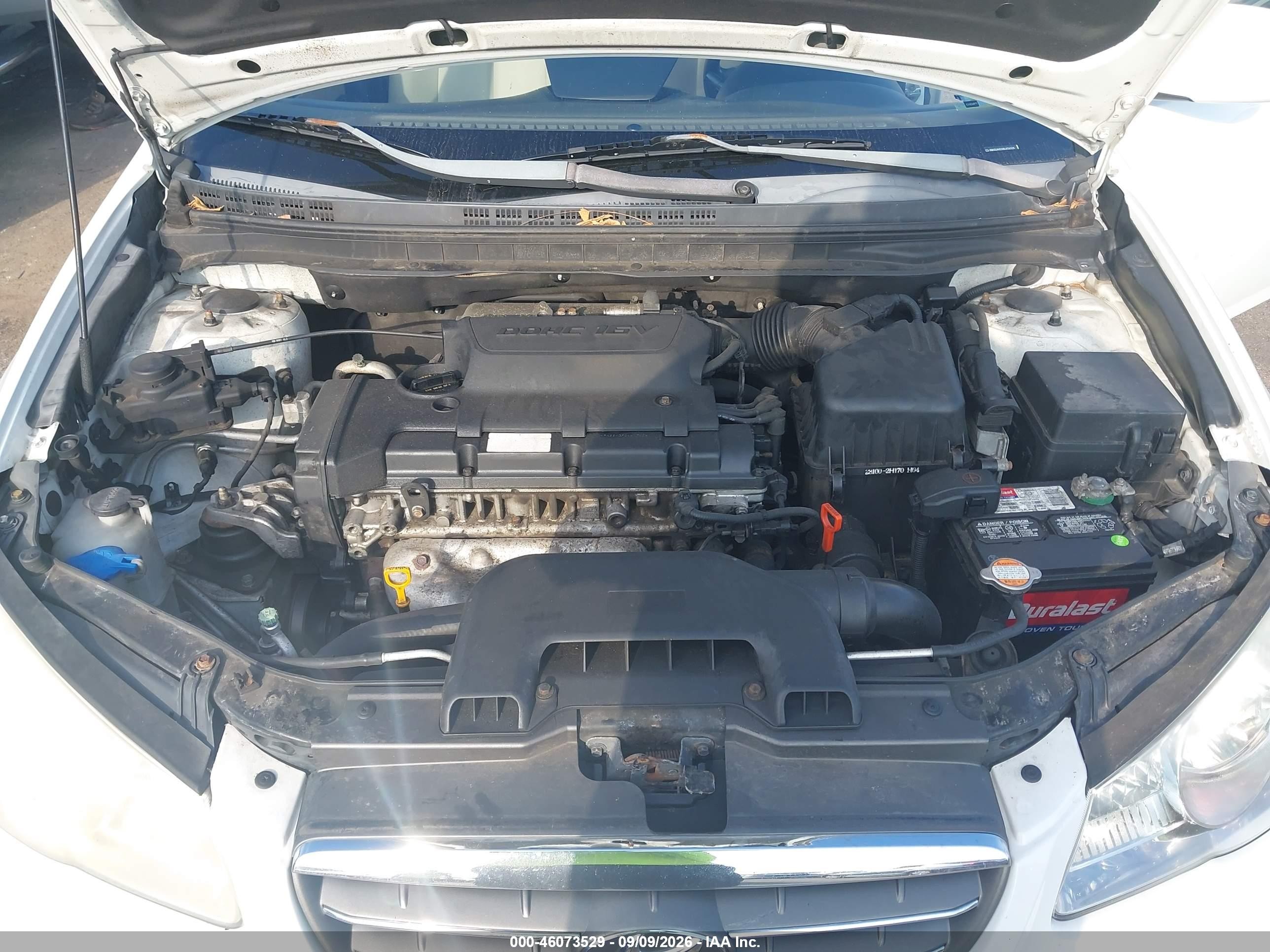 2008 Hyundai Elantra Gls/se Белый vin: KMHDU46D98U456926