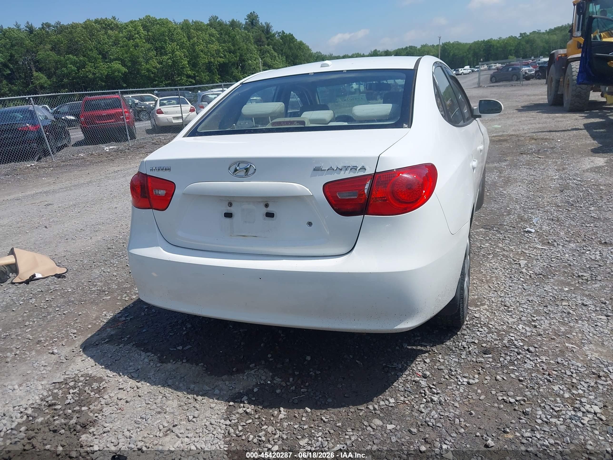 2008 Hyundai Elantra Gls/se White vin: KMHDU46D98U478585