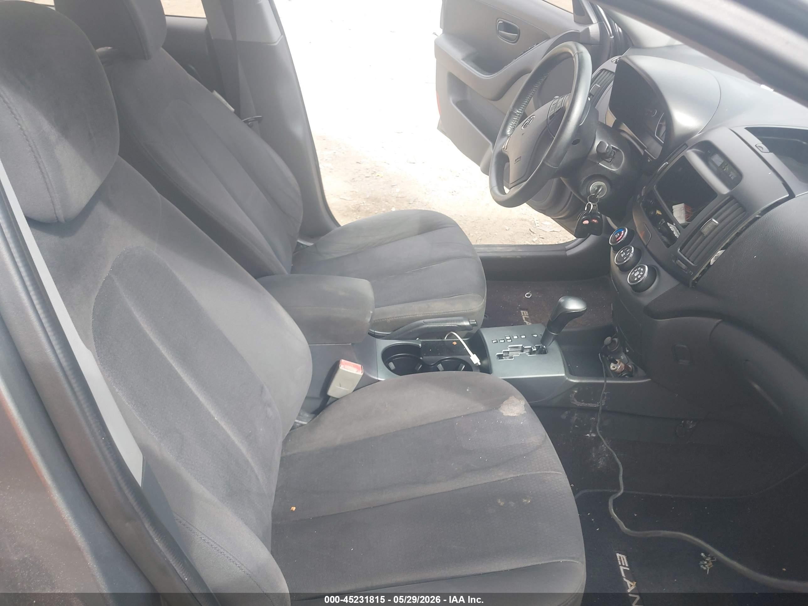 2008 Hyundai Elantra Gls/se Gray vin: KMHDU46D98U499128