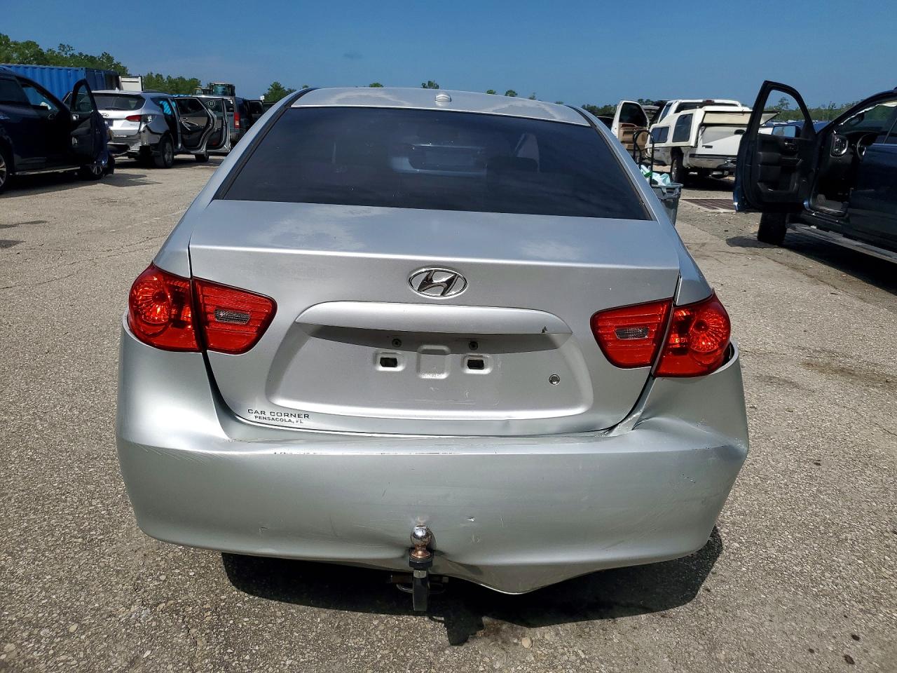 2008 Hyundai Elantra Gls Silver vin: KMHDU46D98U534959