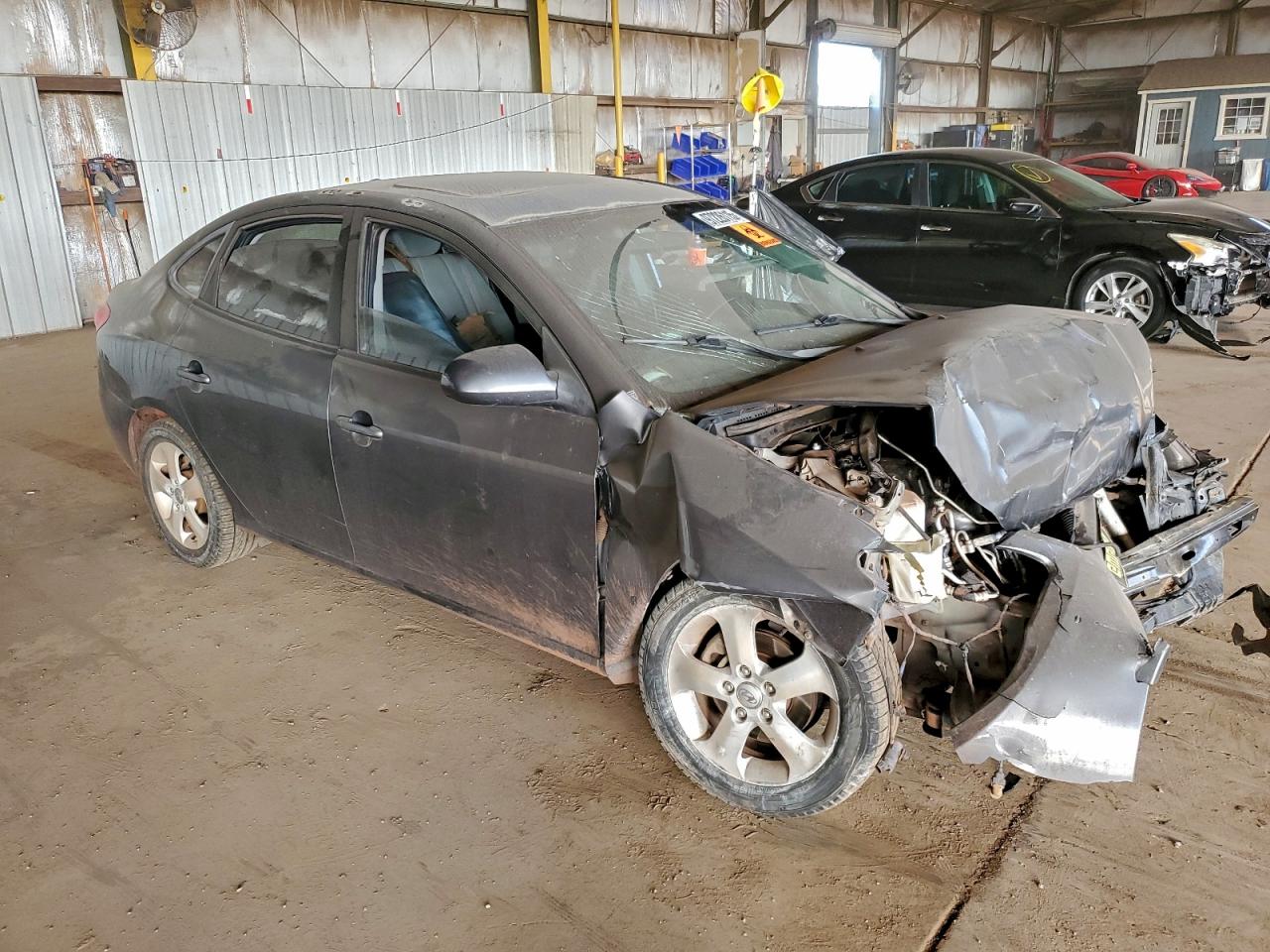 2009 Hyundai Elantra Gls Gray vin: KMHDU46D99U602078