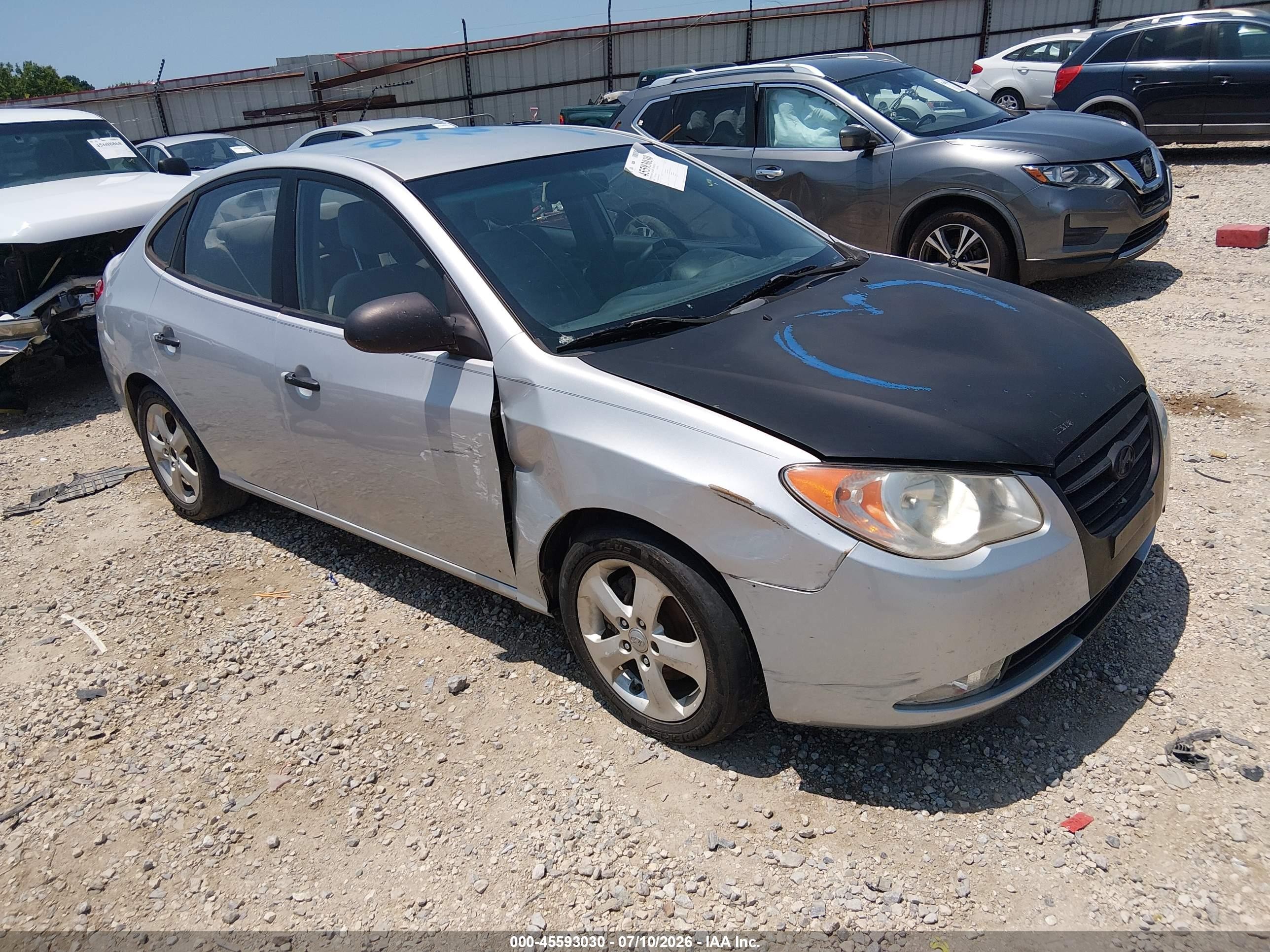 2009 Hyundai Elantra Se Silver vin: KMHDU46D99U631001