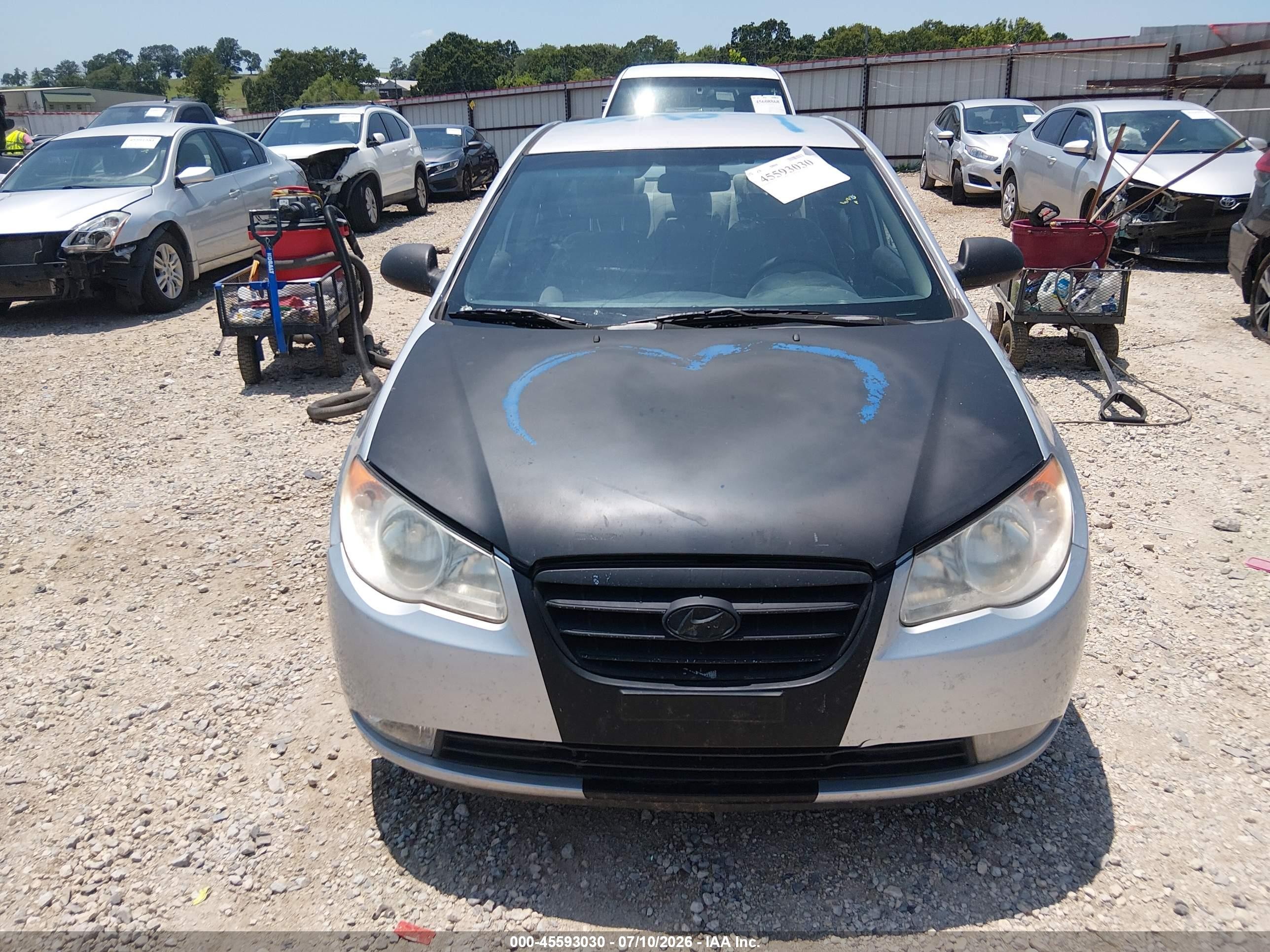 2009 Hyundai Elantra Se Silver vin: KMHDU46D99U631001