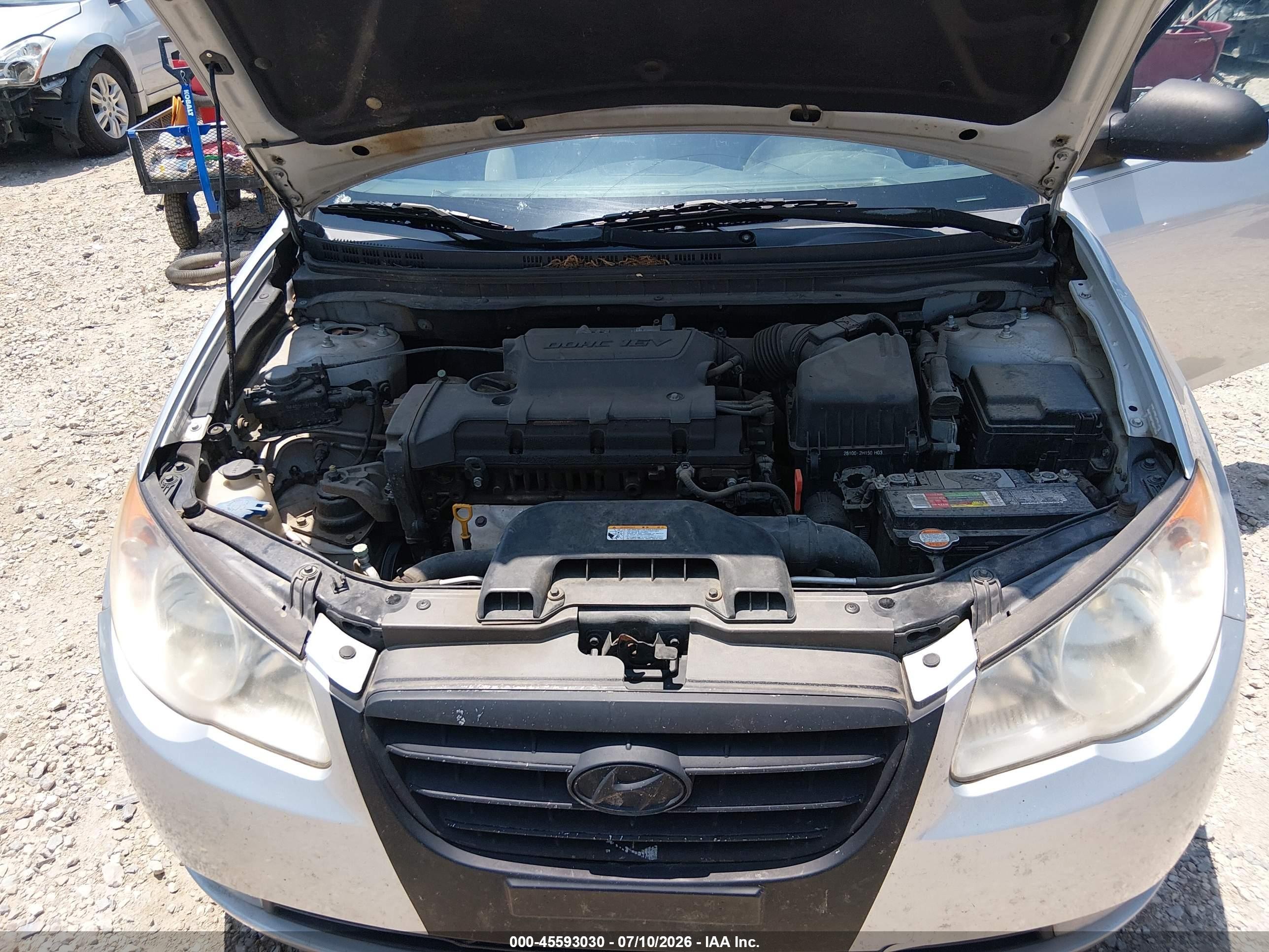 2009 Hyundai Elantra Se Silver vin: KMHDU46D99U631001