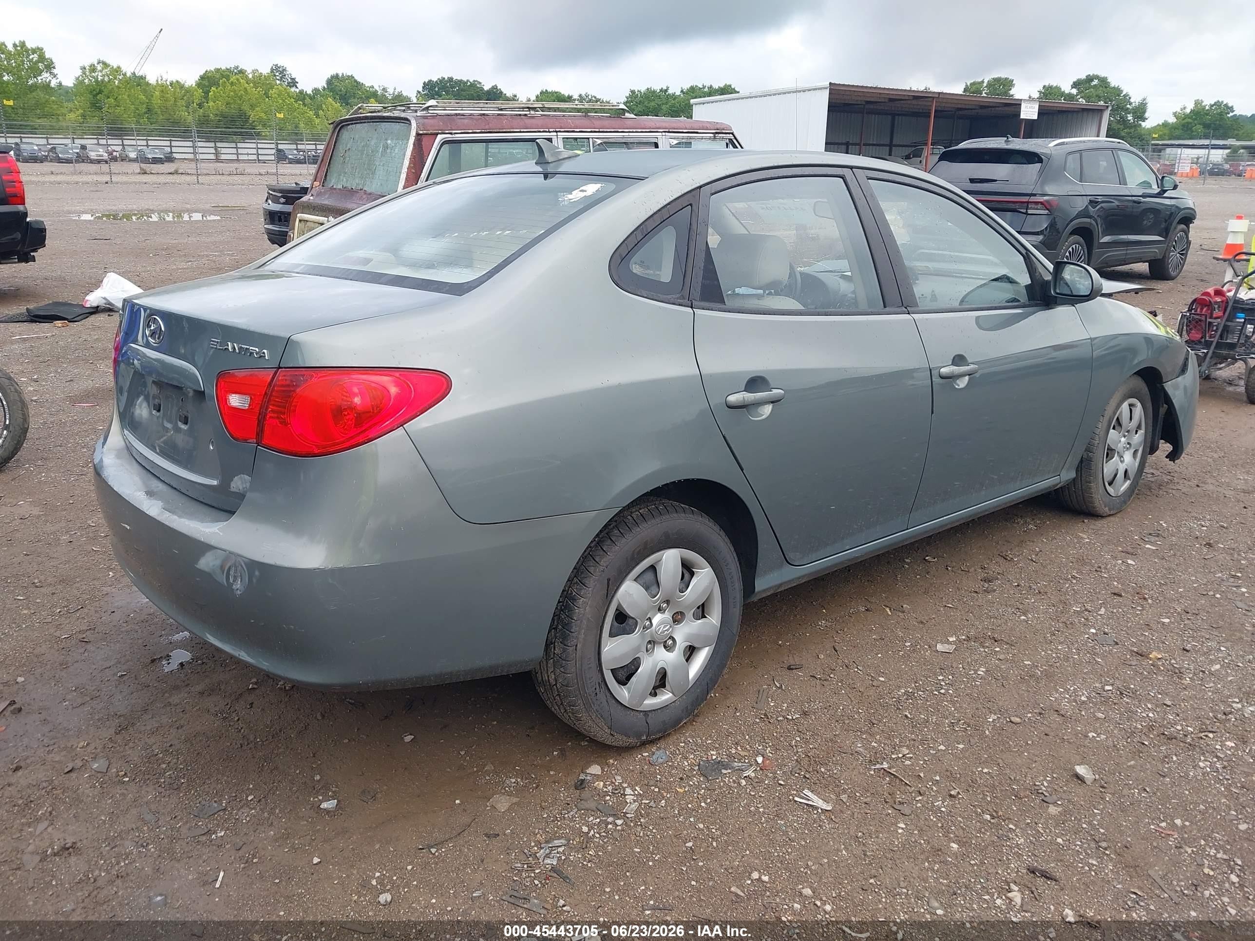 2009 Hyundai Elantra Gls Gray vin: KMHDU46D99U676066