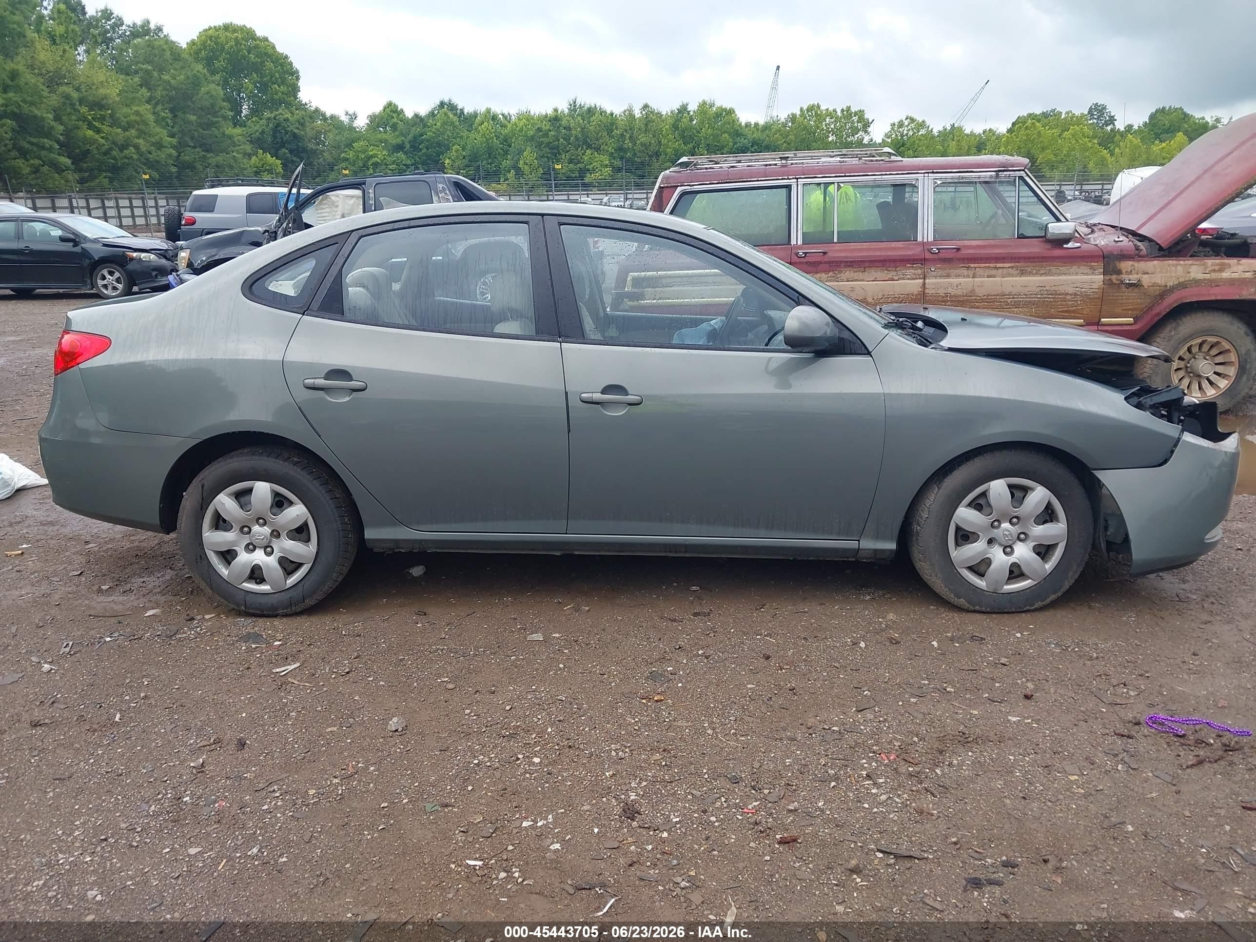 2009 Hyundai Elantra Gls Gray vin: KMHDU46D99U676066