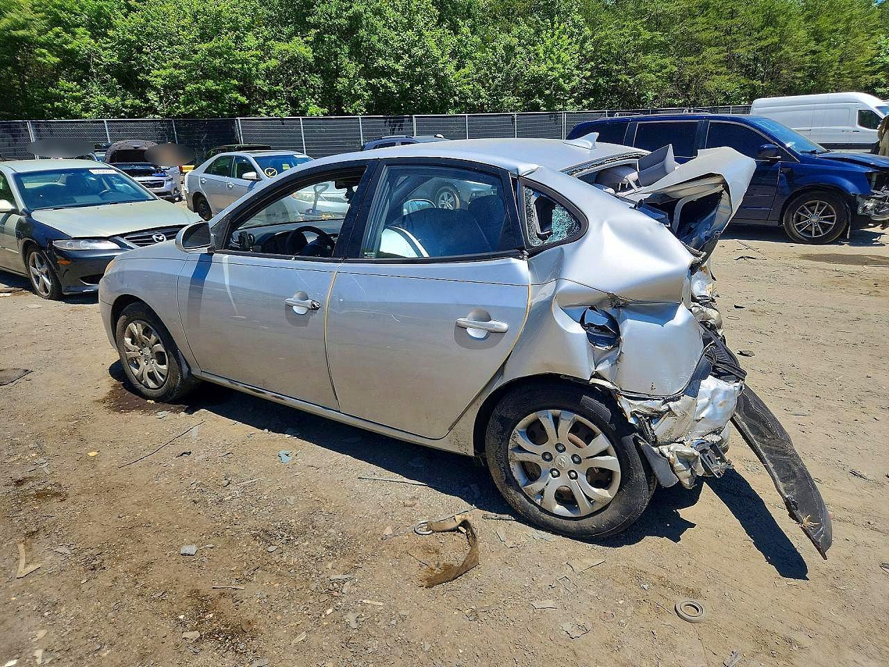 2009 Hyundai Elantra Gls Silver vin: KMHDU46D99U699329