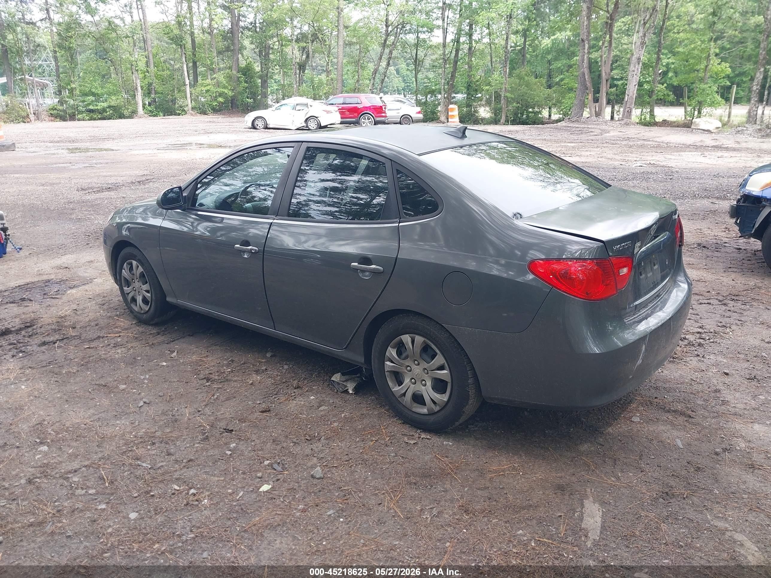 2009 Hyundai Elantra Gls Gray vin: KMHDU46D99U731714