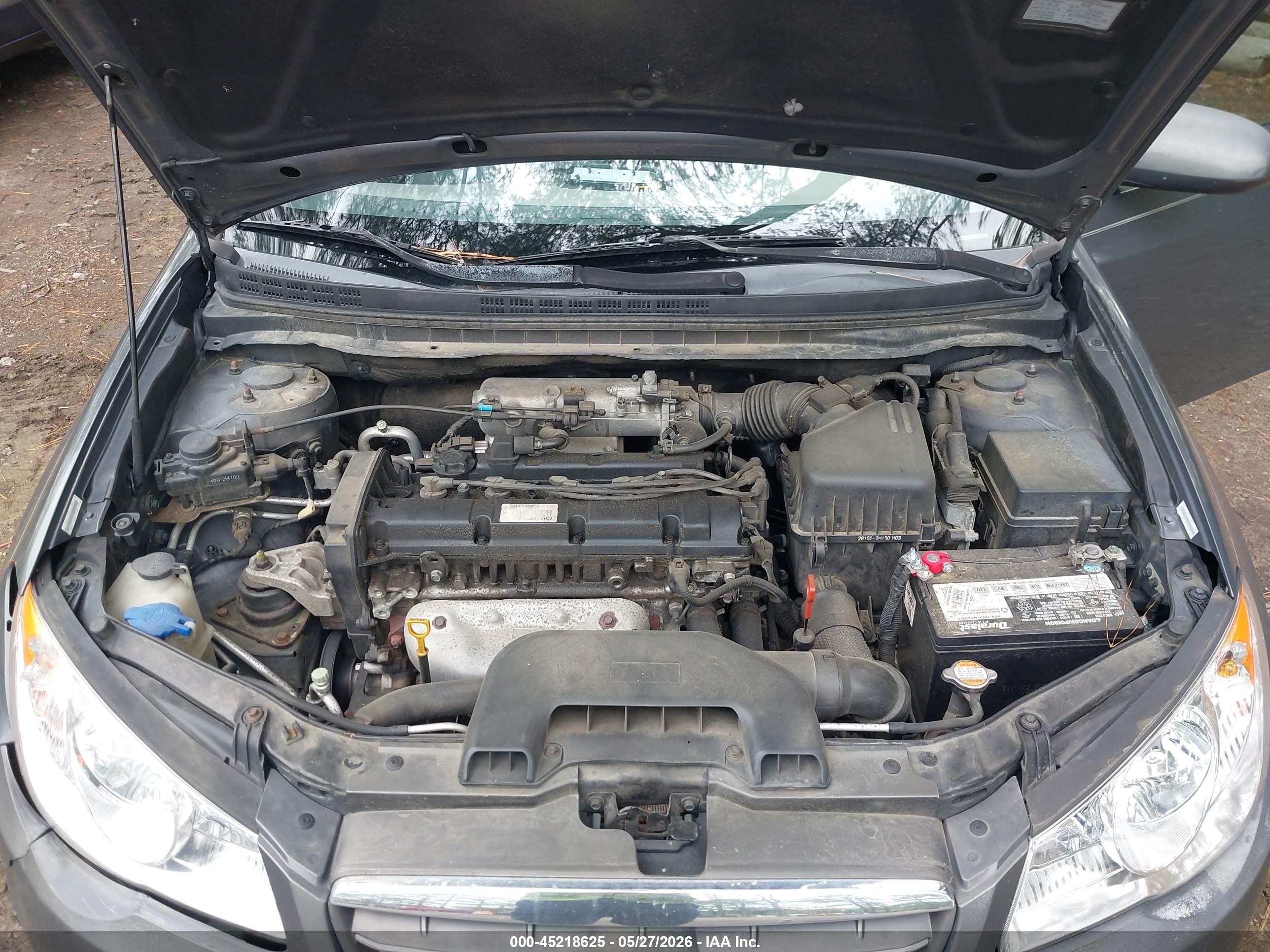 2009 Hyundai Elantra Gls Gray vin: KMHDU46D99U731714