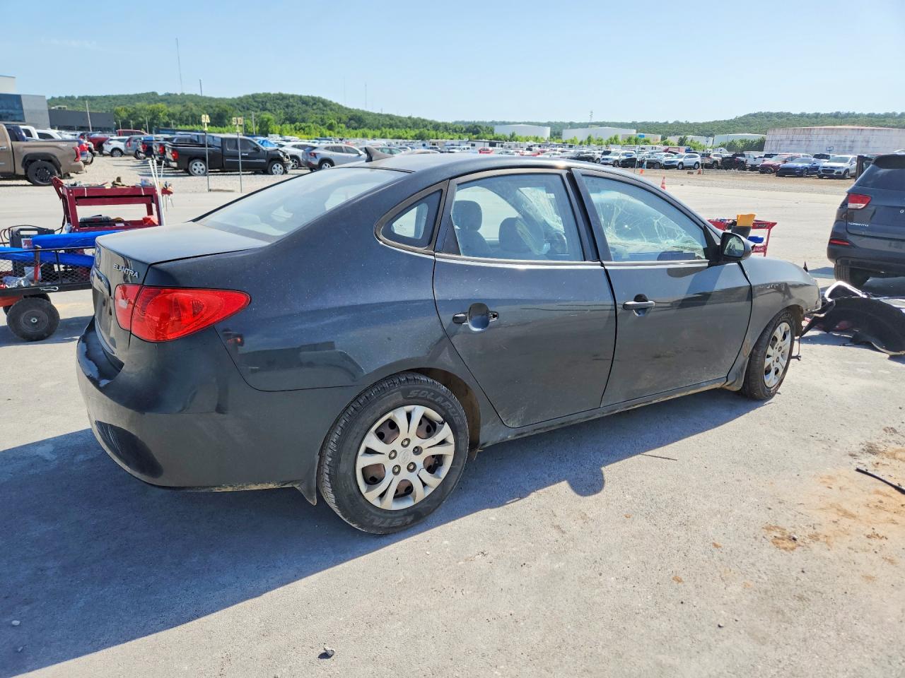2009 Hyundai Elantra Gls Blue vin: KMHDU46D99U742096