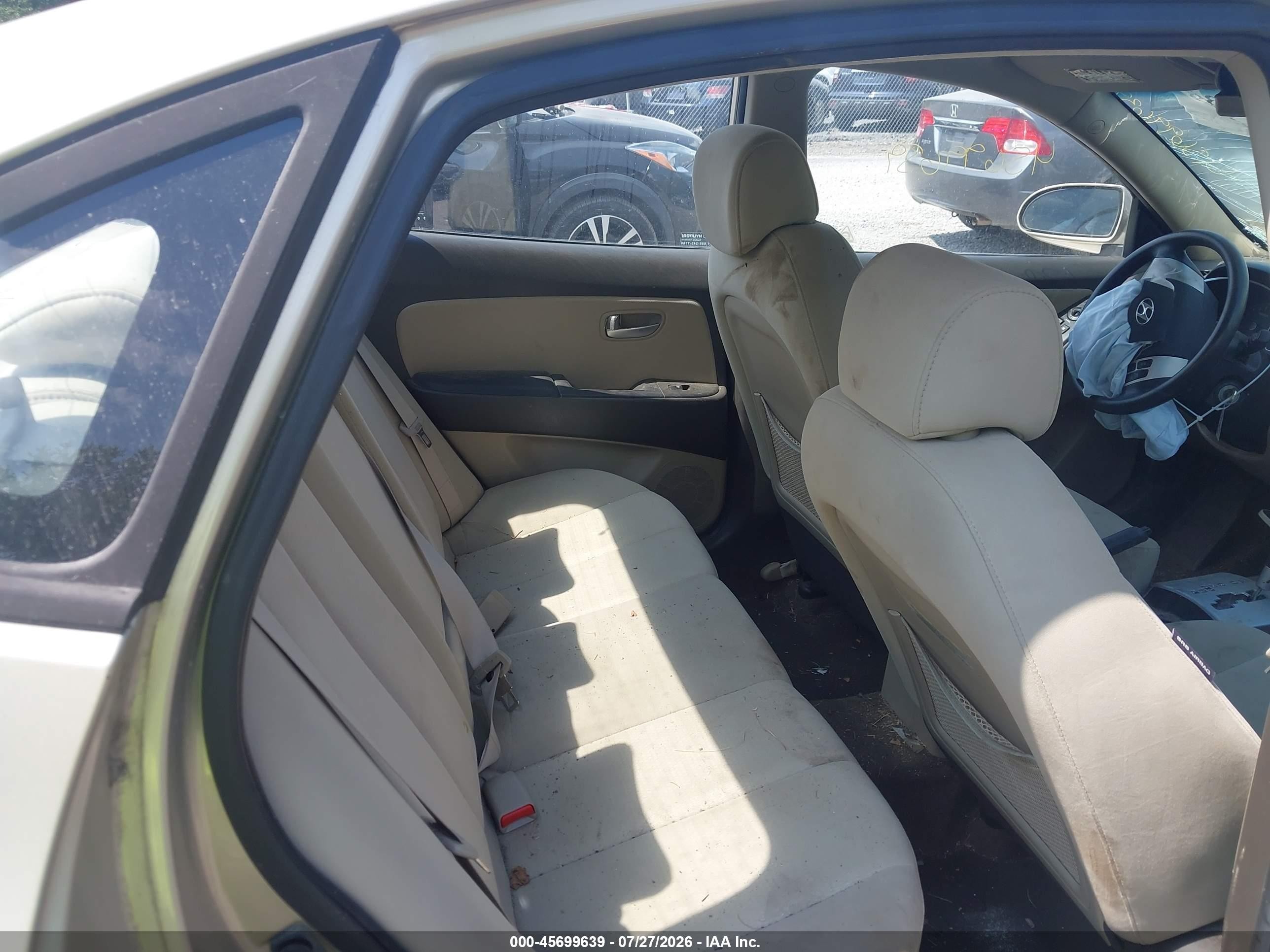 2009 Hyundai Elantra Gls Gold vin: KMHDU46D99U785045