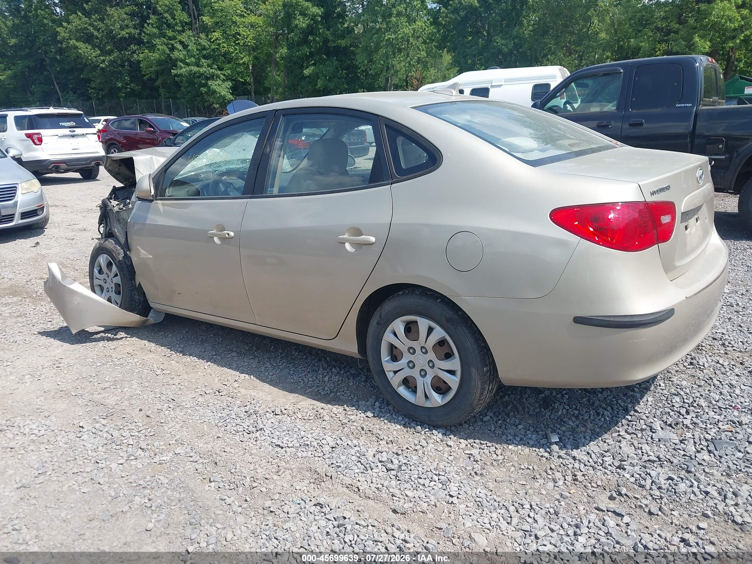 2009 Hyundai Elantra Gls Gold vin: KMHDU46D99U785045