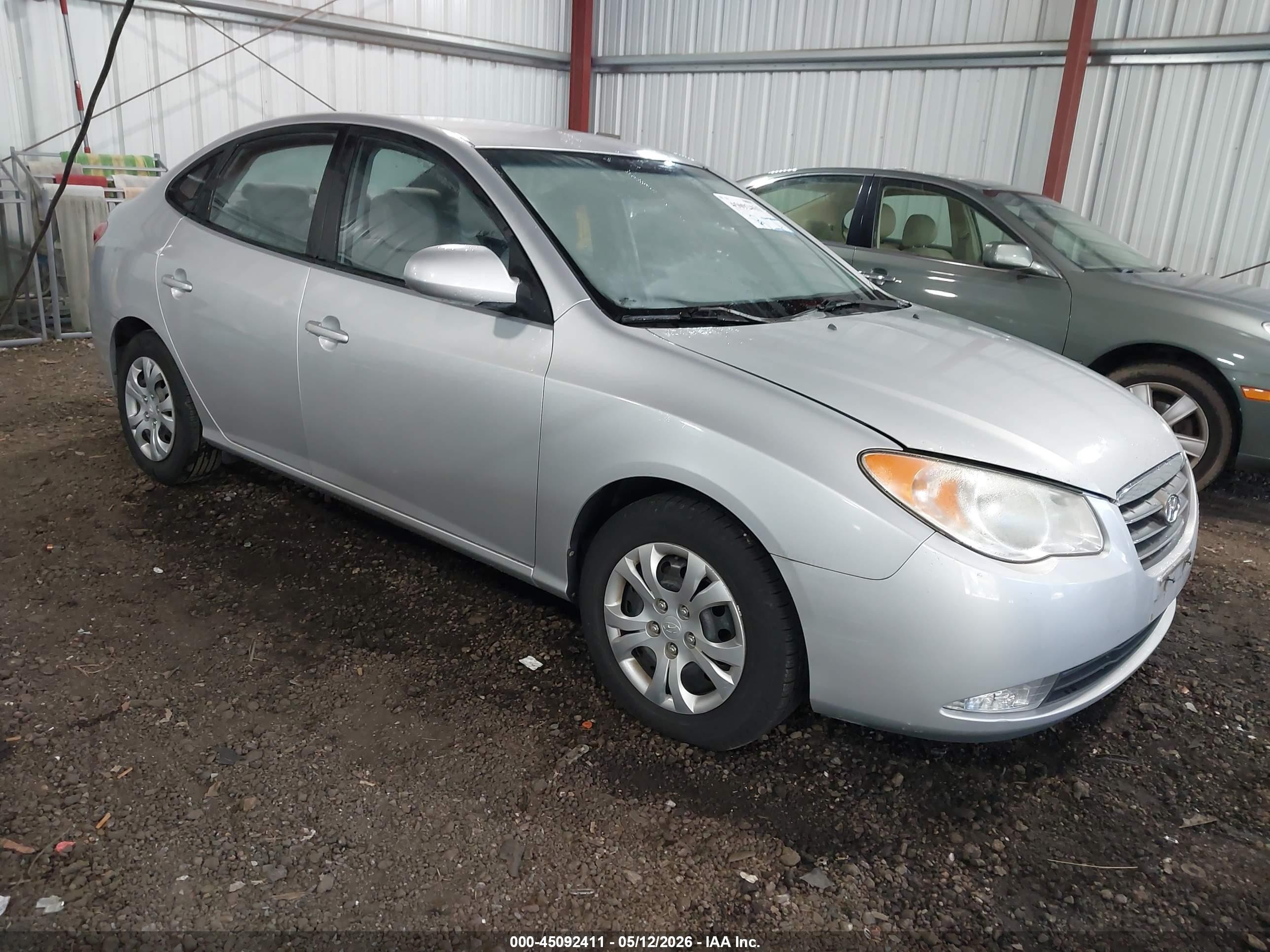 2009 Hyundai Elantra Gls Silver vin: KMHDU46D99U807643
