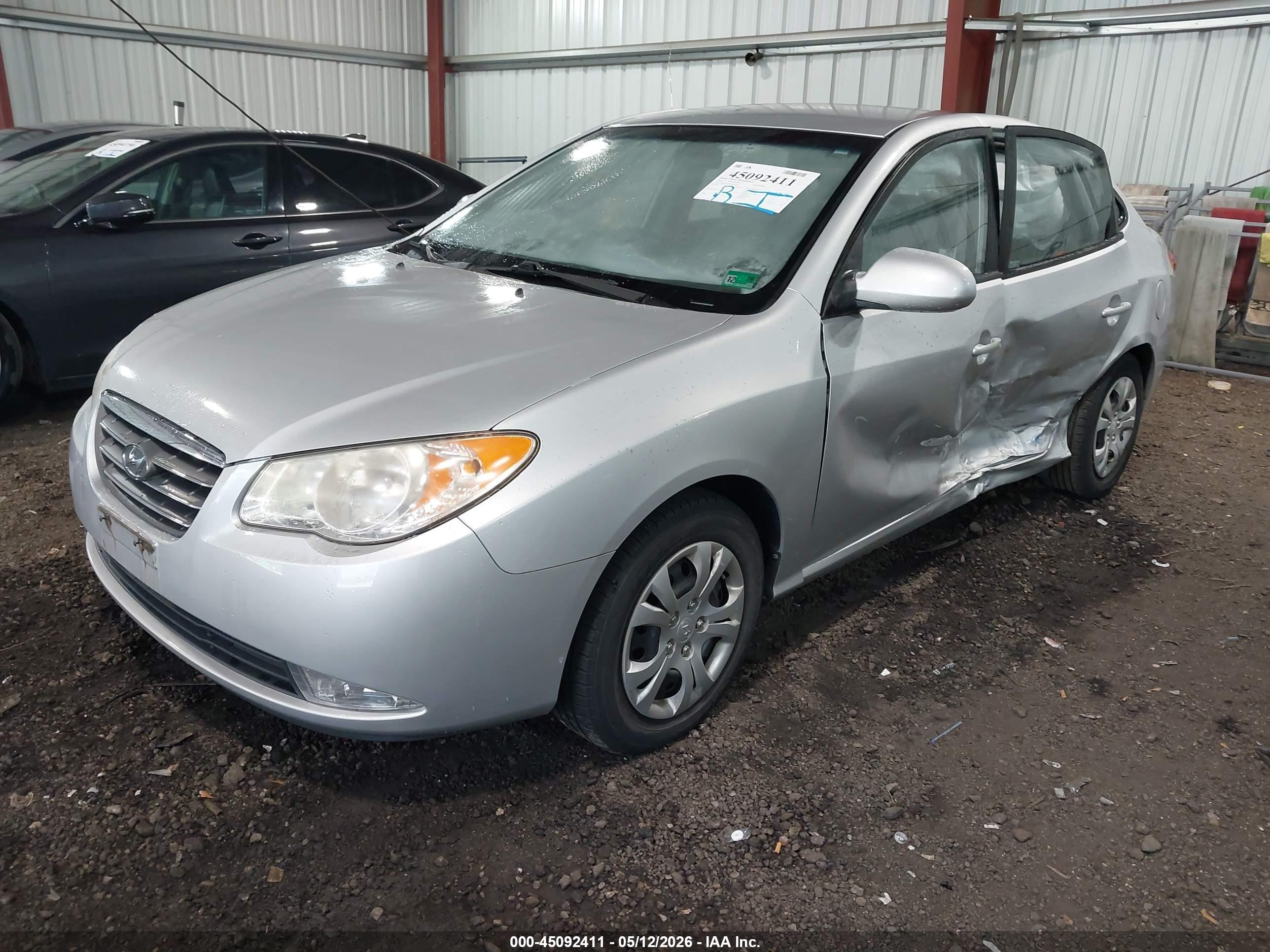 2009 Hyundai Elantra Gls Silver vin: KMHDU46D99U807643