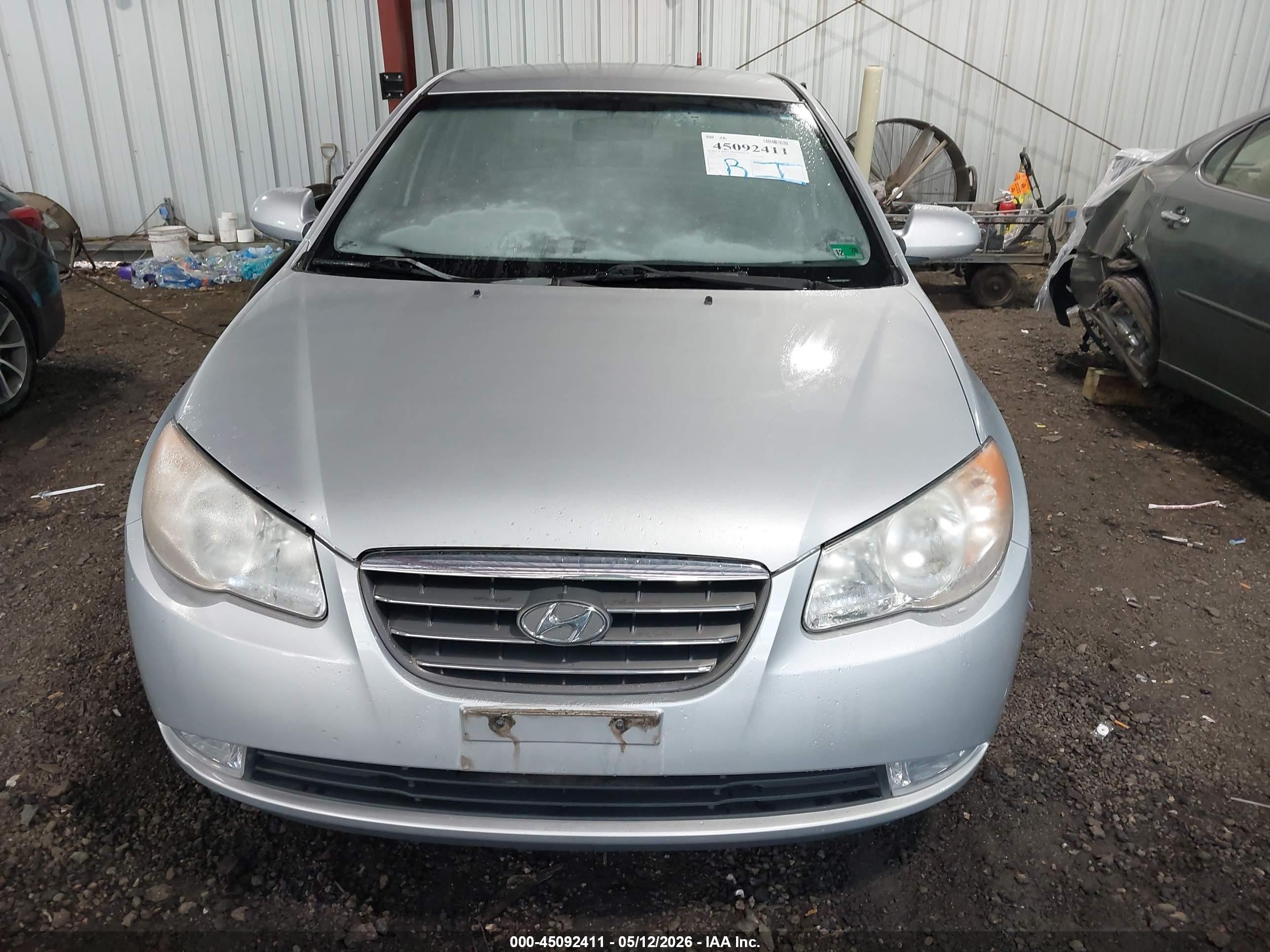2009 Hyundai Elantra Gls Silver vin: KMHDU46D99U807643