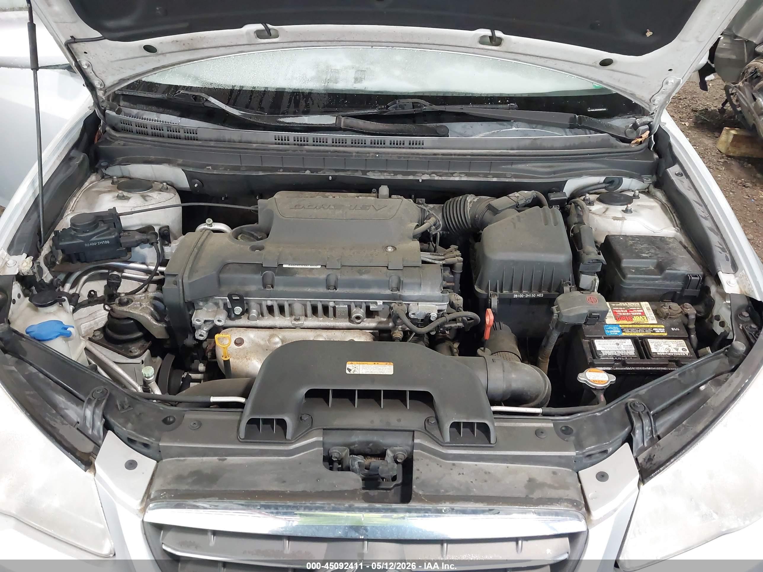 2009 Hyundai Elantra Gls Silver vin: KMHDU46D99U807643