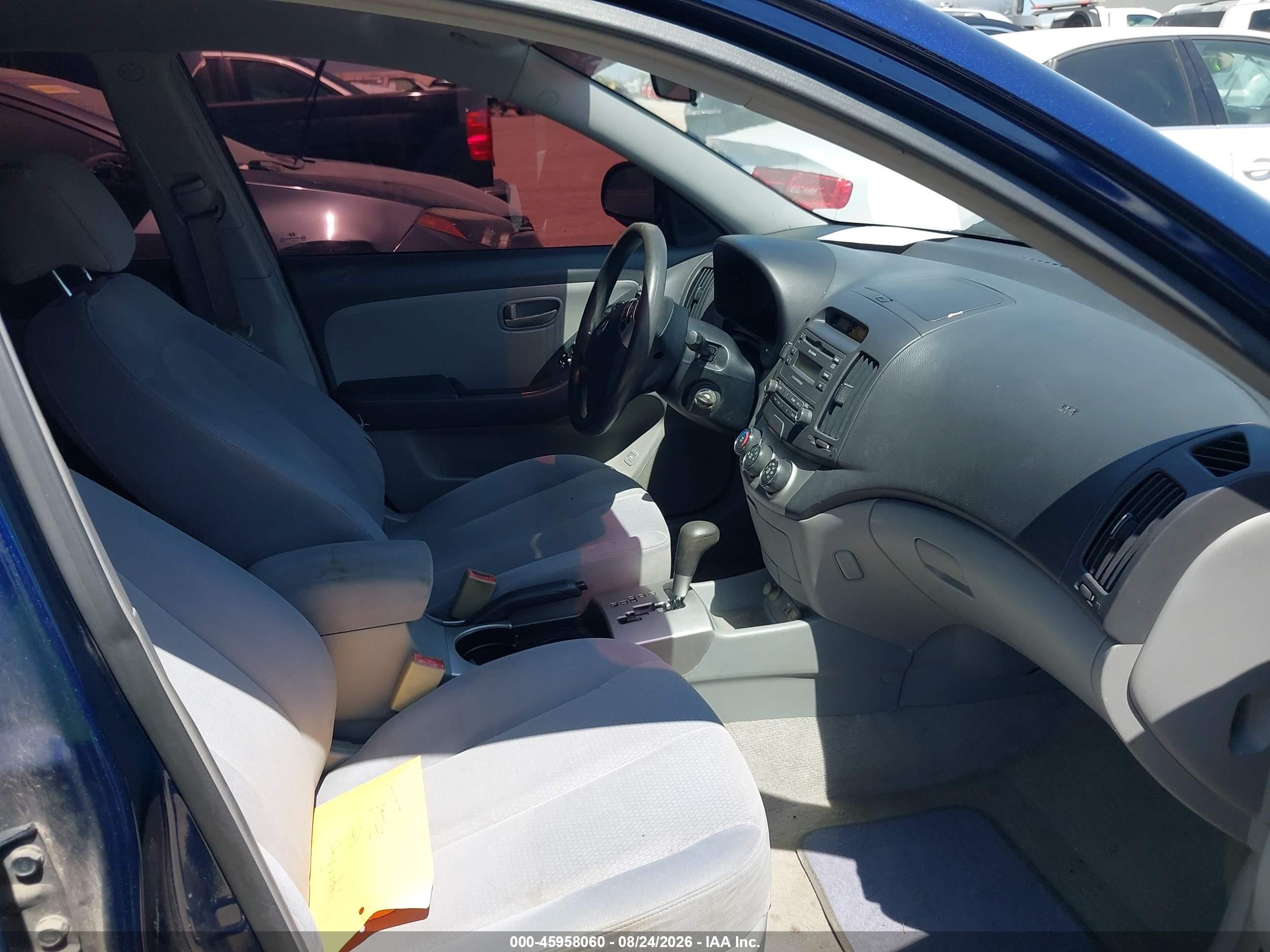 2007 Hyundai Elantra Gls/ltd/se Blue vin: KMHDU46DX7U037918