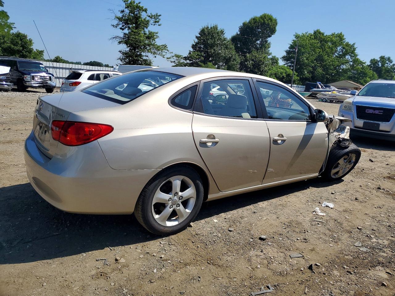 2007 Hyundai Elantra Gls Tan vin: KMHDU46DX7U074533