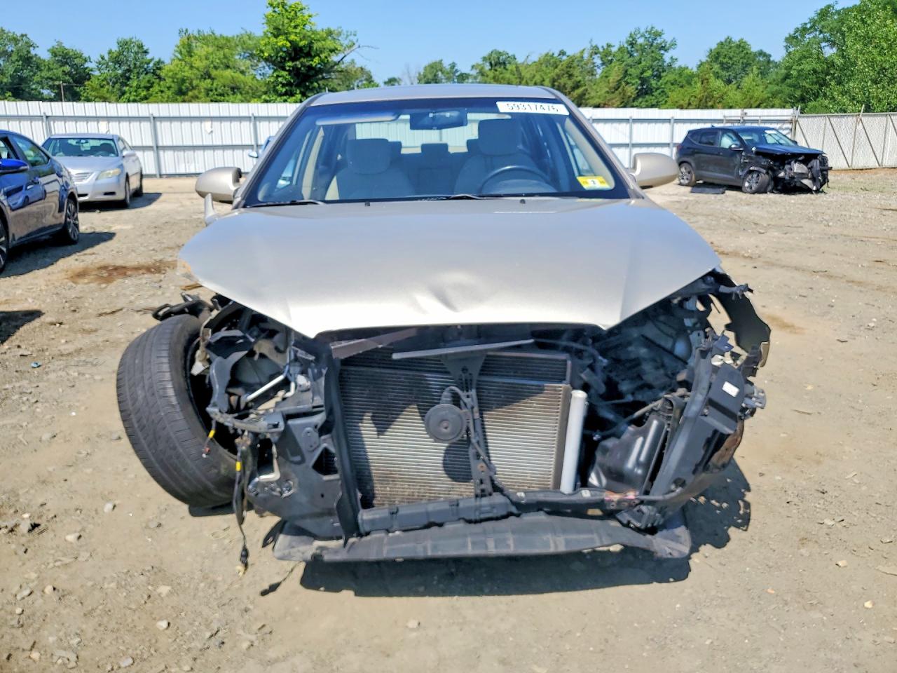 2007 Hyundai Elantra Gls Tan vin: KMHDU46DX7U074533