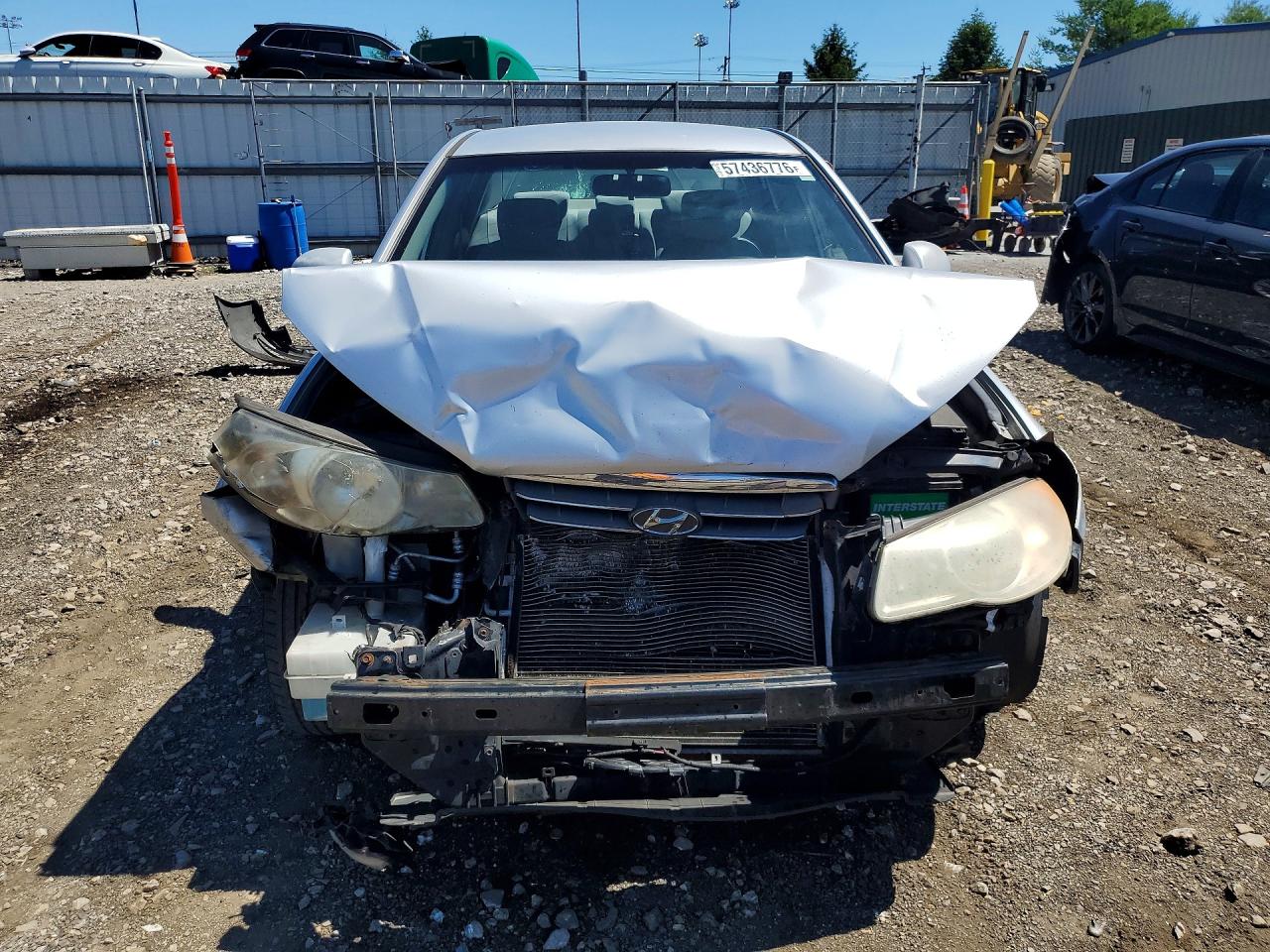 2007 Hyundai Elantra Gls Silver vin: KMHDU46DX7U176737