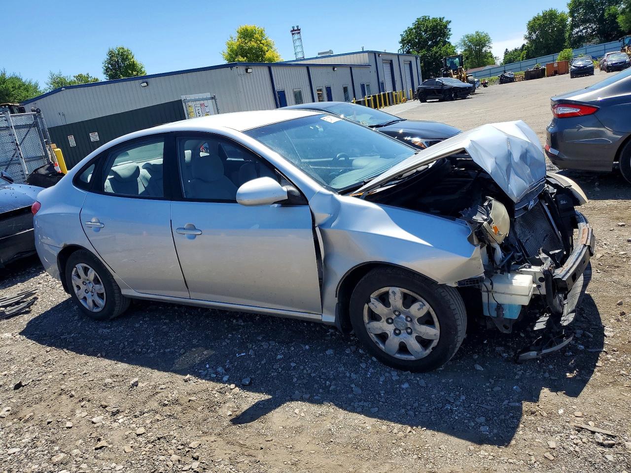 2007 Hyundai Elantra Gls Silver vin: KMHDU46DX7U176737