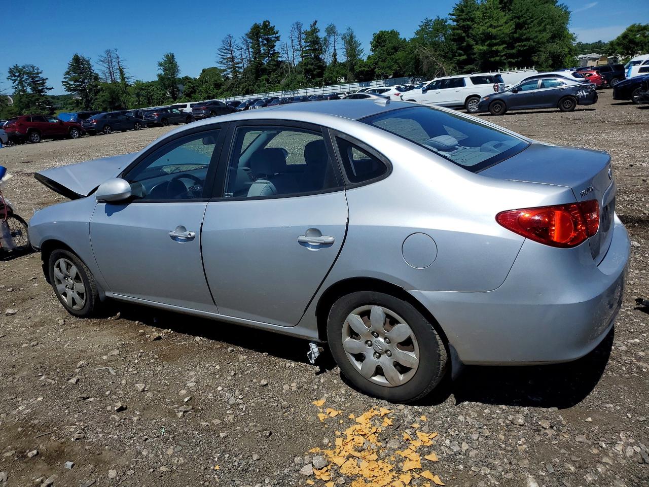 2007 Hyundai Elantra Gls Silver vin: KMHDU46DX7U176737