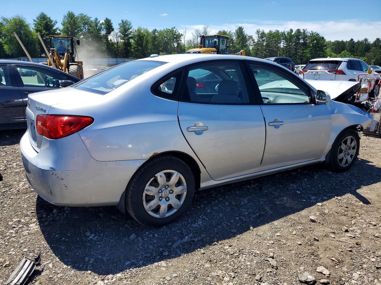 2007 Hyundai Elantra Gls Silver vin: KMHDU46DX7U176737