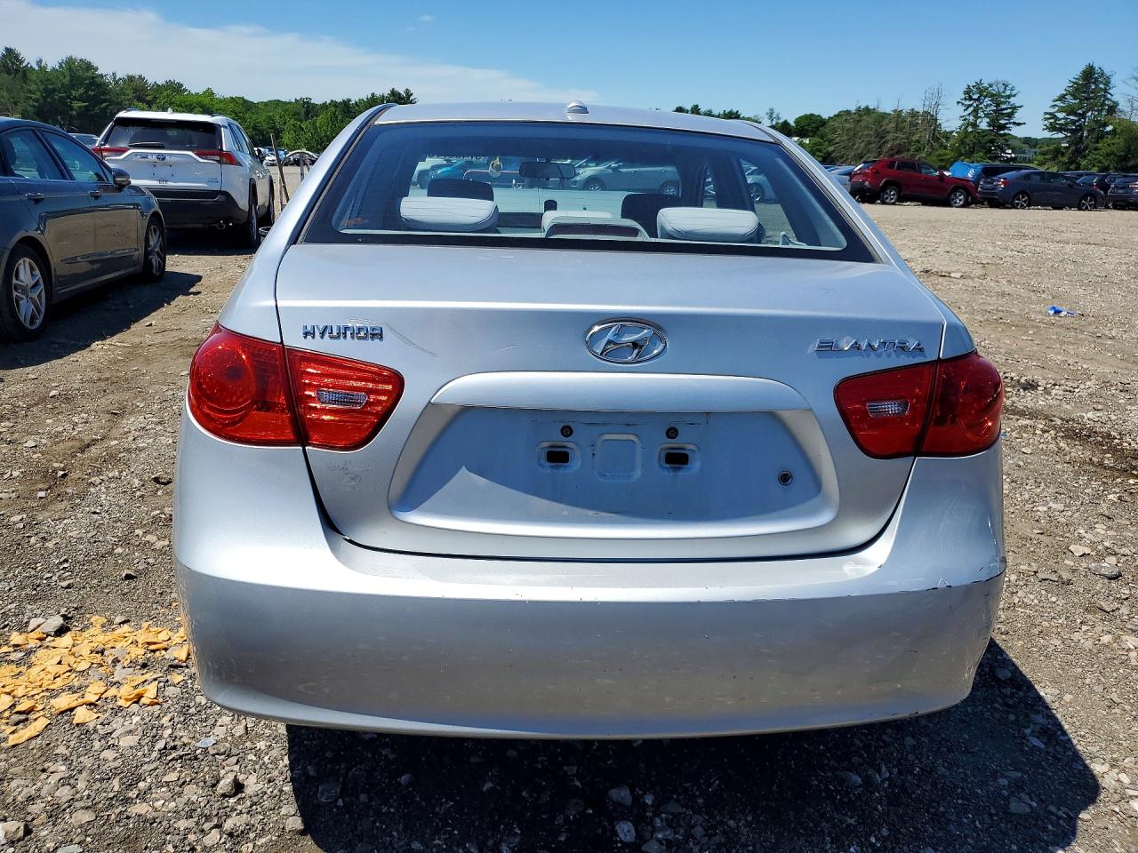 2007 Hyundai Elantra Gls Silver vin: KMHDU46DX7U176737