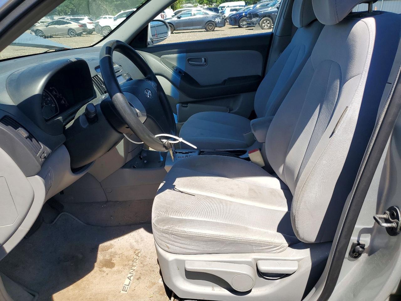 2007 Hyundai Elantra Gls Silver vin: KMHDU46DX7U176737