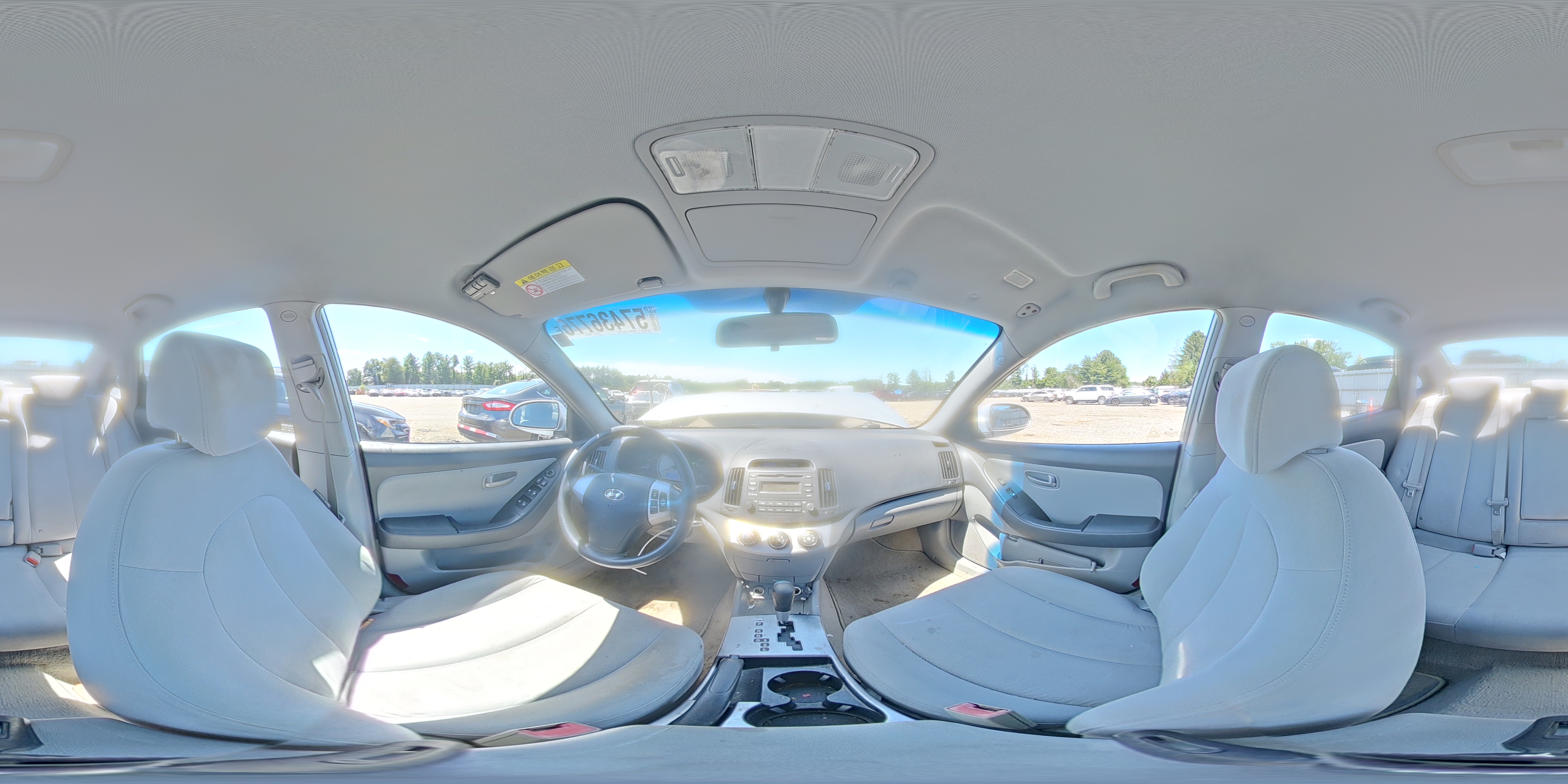 2007 Hyundai Elantra Gls Silver vin: KMHDU46DX7U176737
