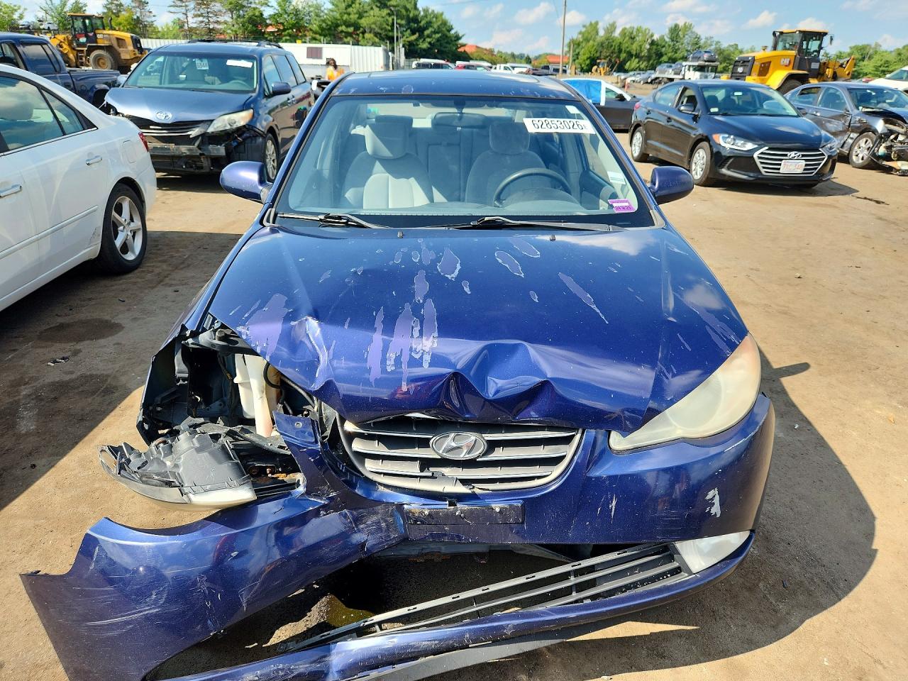 2007 Hyundai Elantra Gls Blue vin: KMHDU46DX7U179878