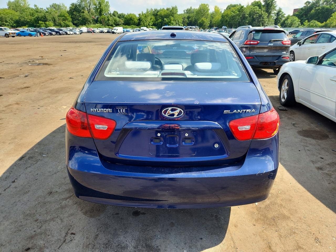 2007 Hyundai Elantra Gls Blue vin: KMHDU46DX7U179878