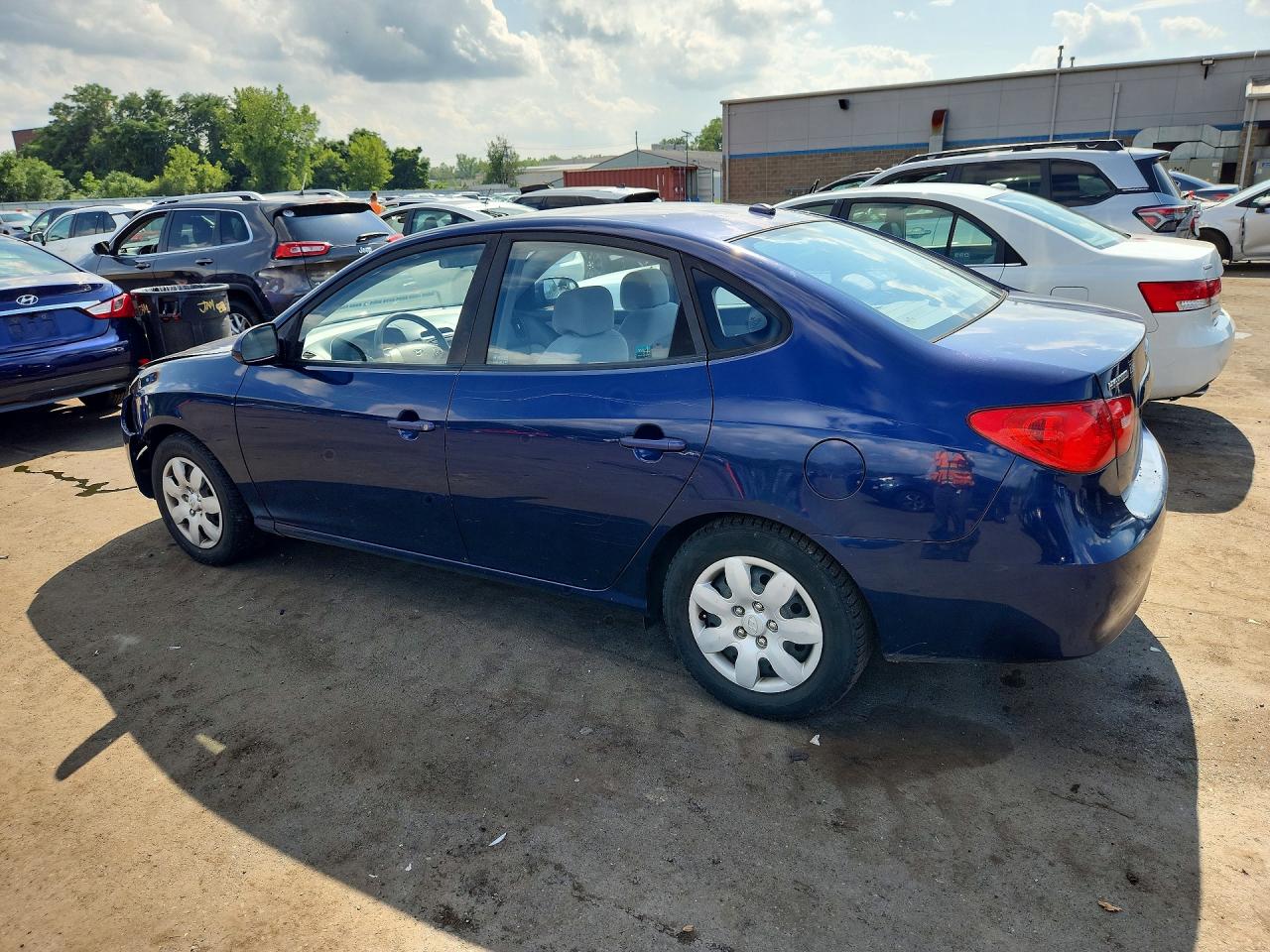 2007 Hyundai Elantra Gls Blue vin: KMHDU46DX7U179878