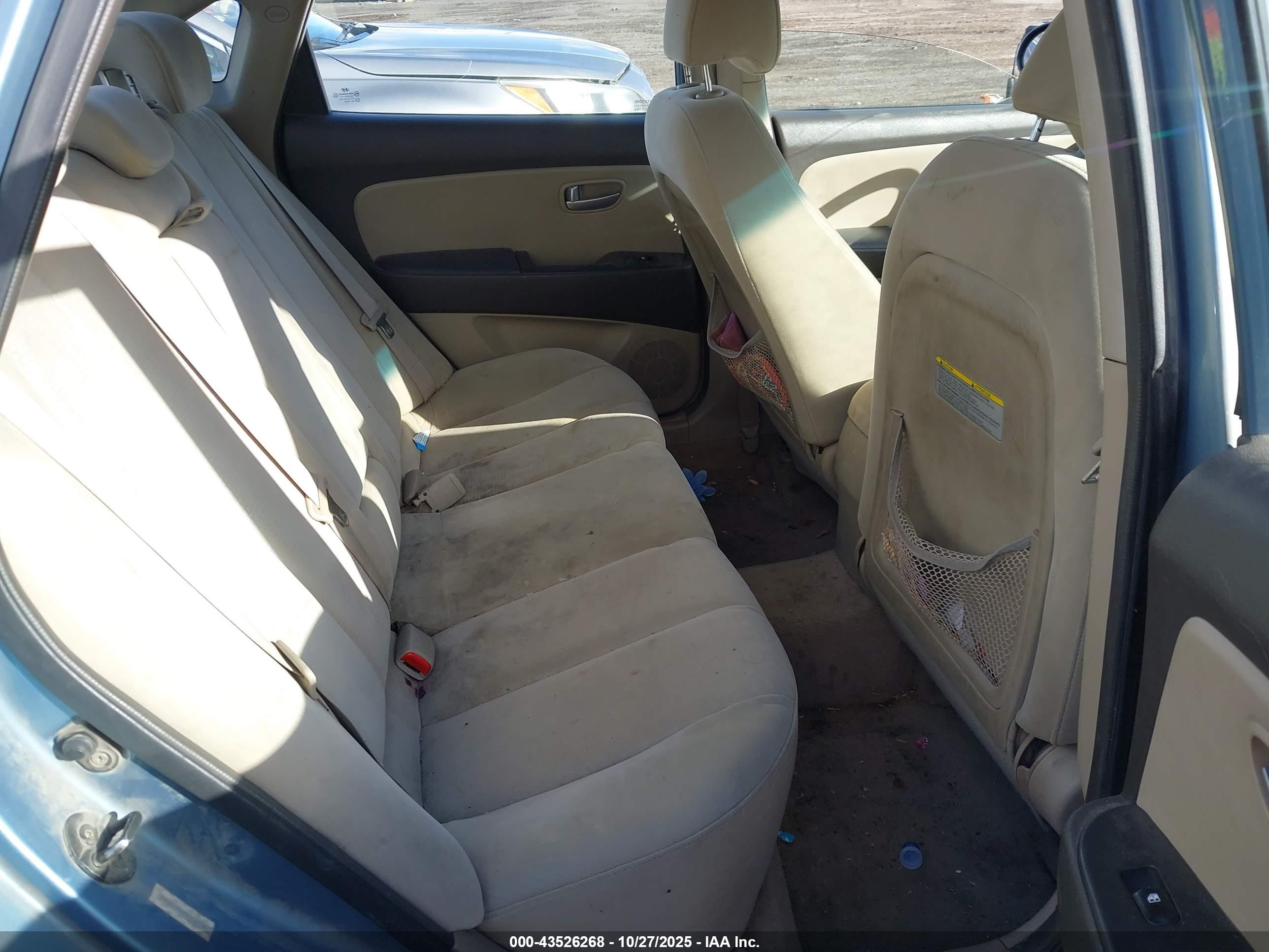 2007 Hyundai Elantra Gls/limited/se Blue vin: KMHDU46DX7U180111
