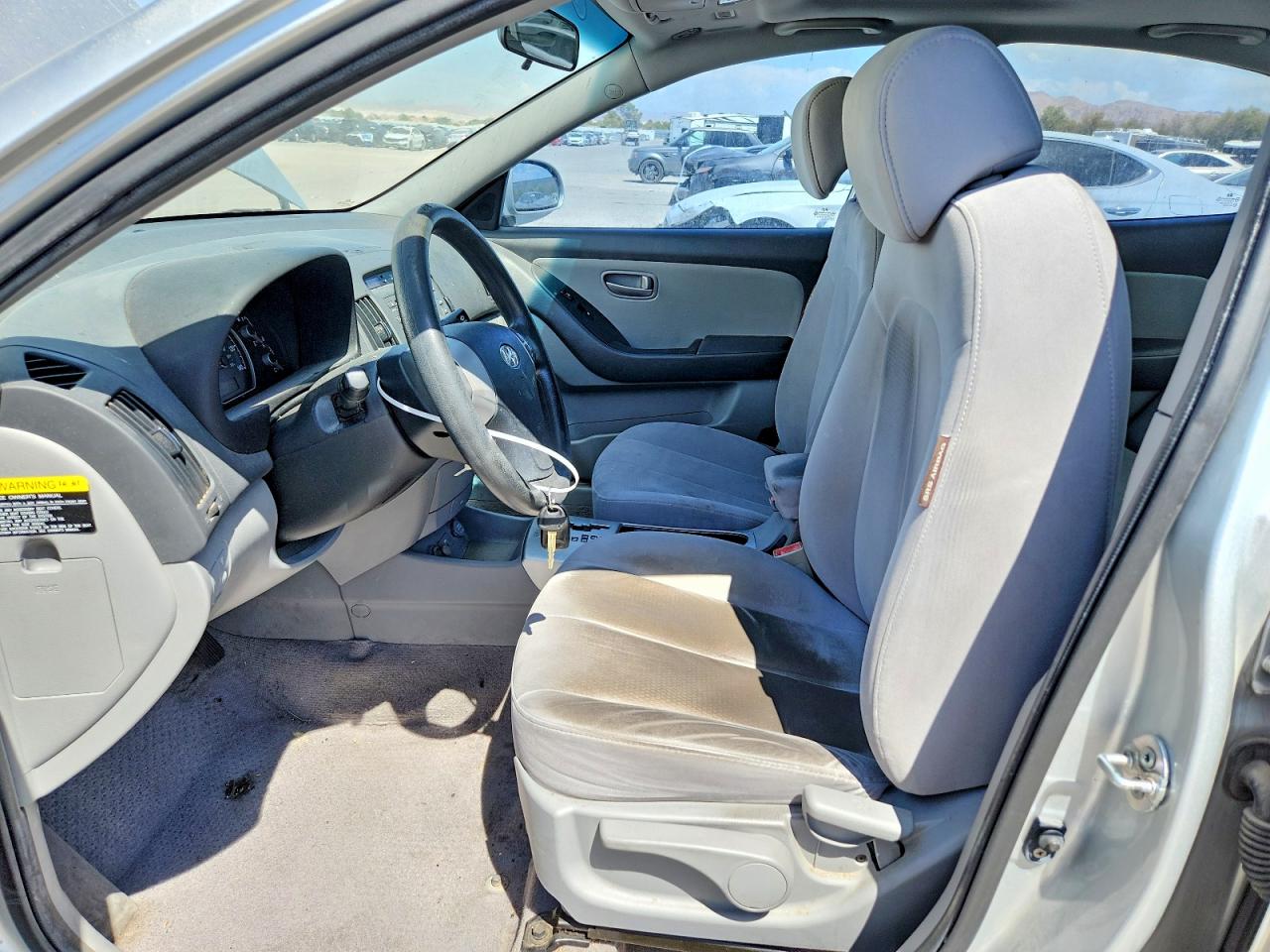 2007 Hyundai Elantra Gls Silver vin: KMHDU46DX7U220316