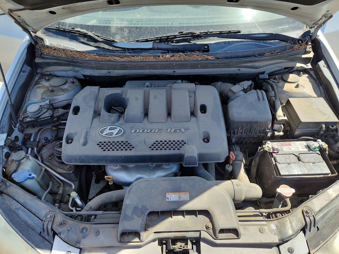 2007 Hyundai Elantra Gls Silver vin: KMHDU46DX7U220316