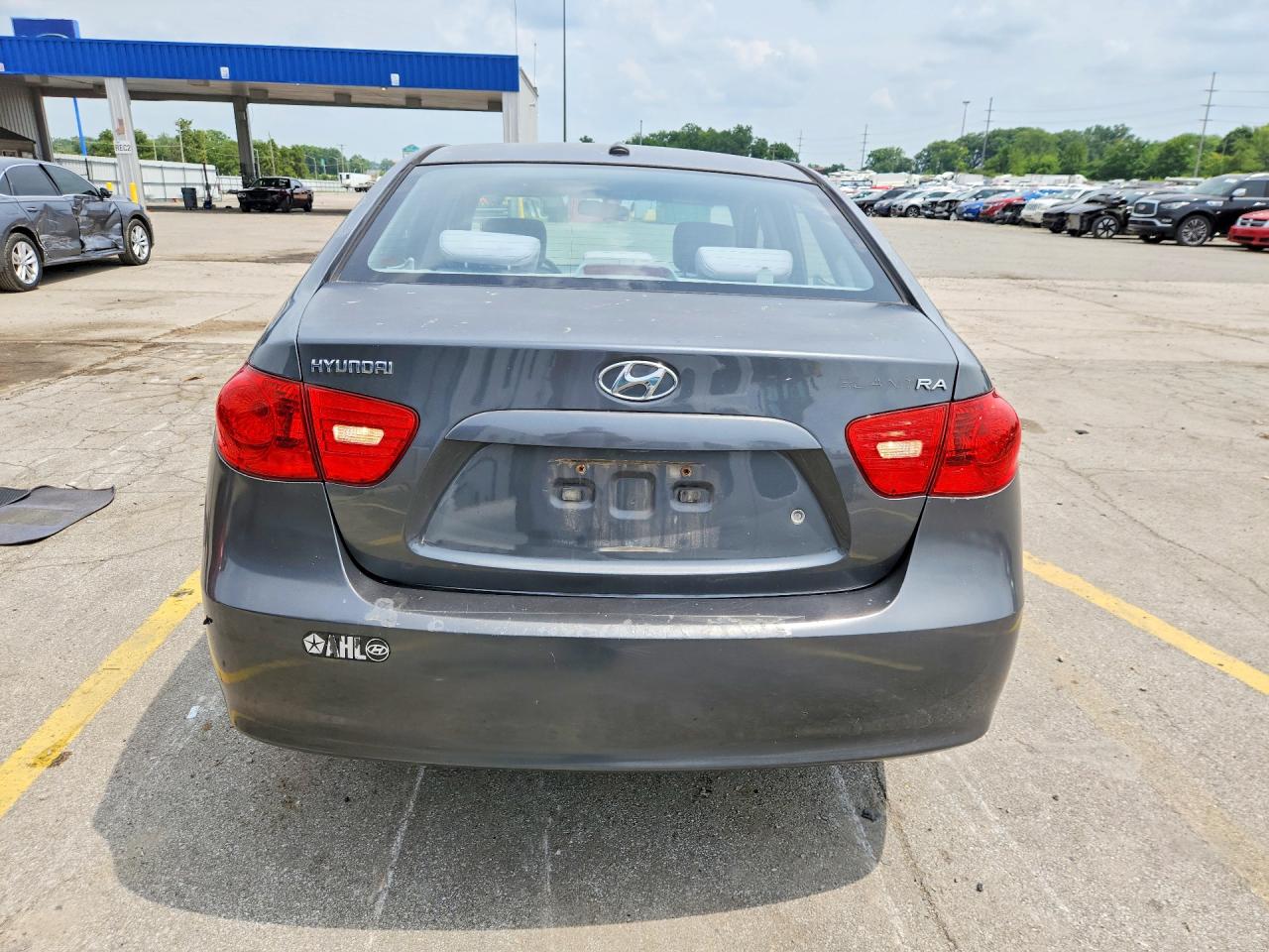 2007 Hyundai Elantra Gls Gray vin: KMHDU46DX7U225936