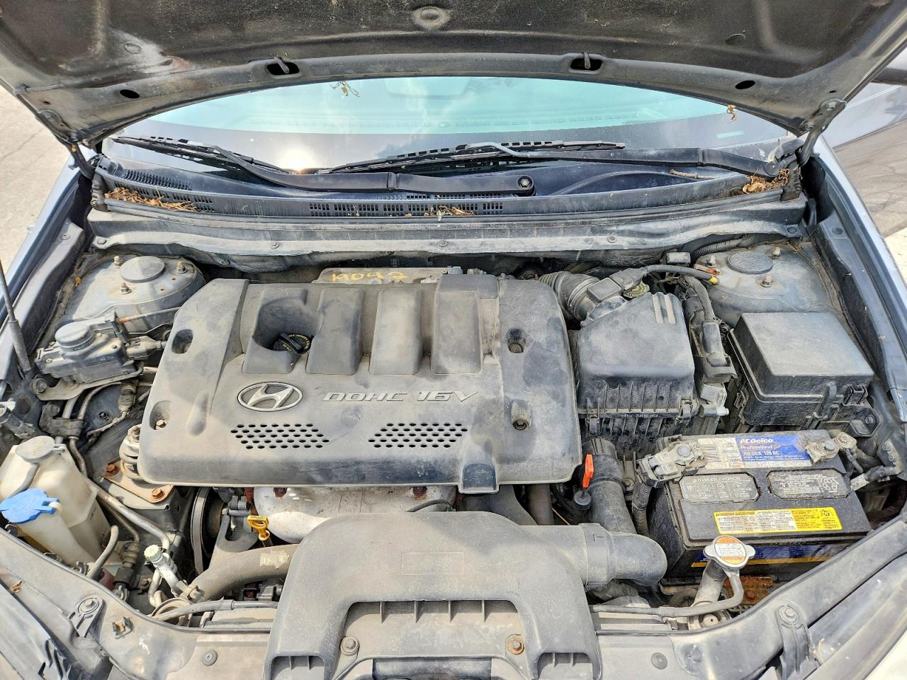2007 Hyundai Elantra Gls Gray vin: KMHDU46DX7U225936