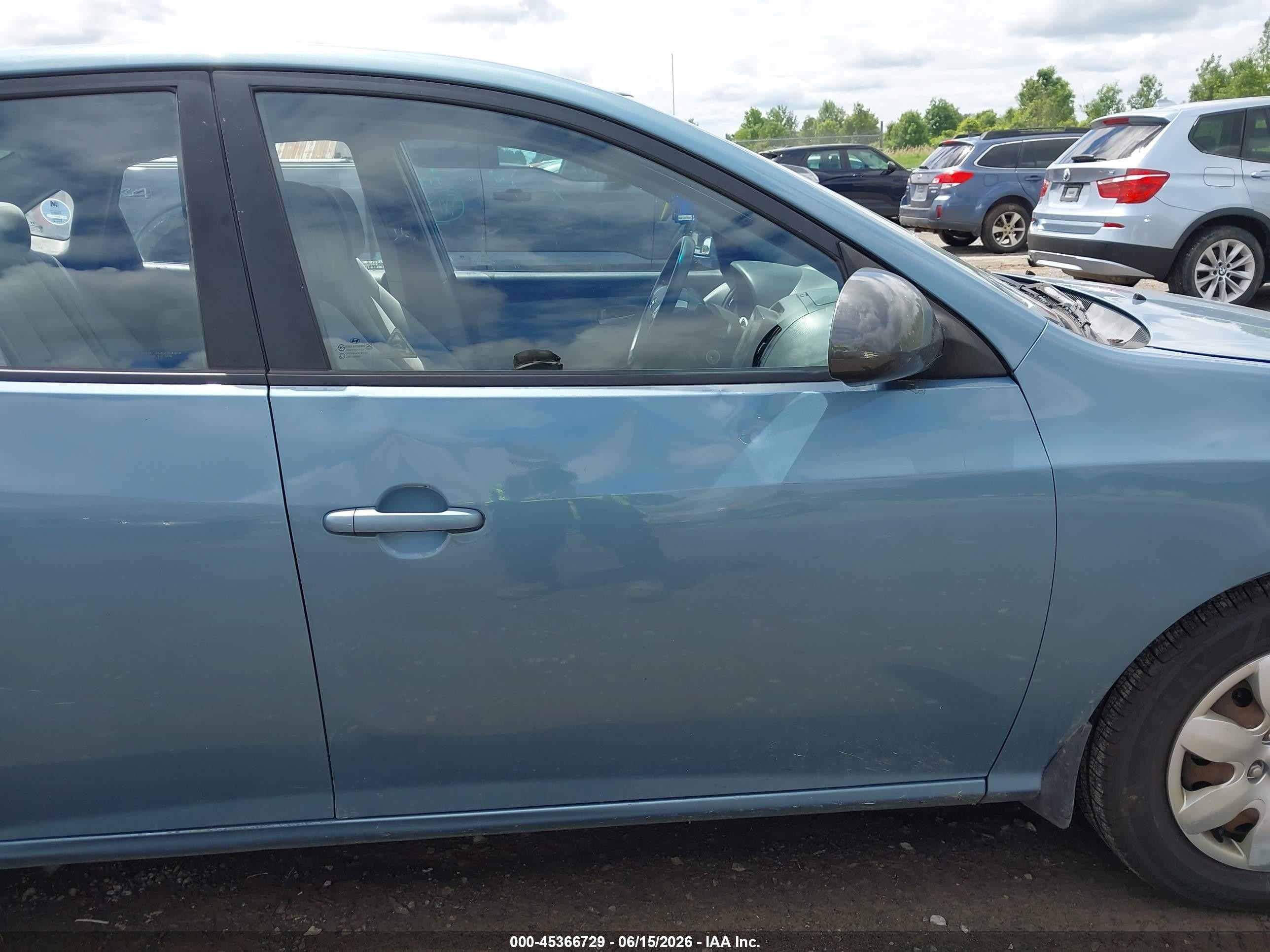 2007 Hyundai Elantra Gls/limited/ltd/se Синий vin: KMHDU46DX7U245491