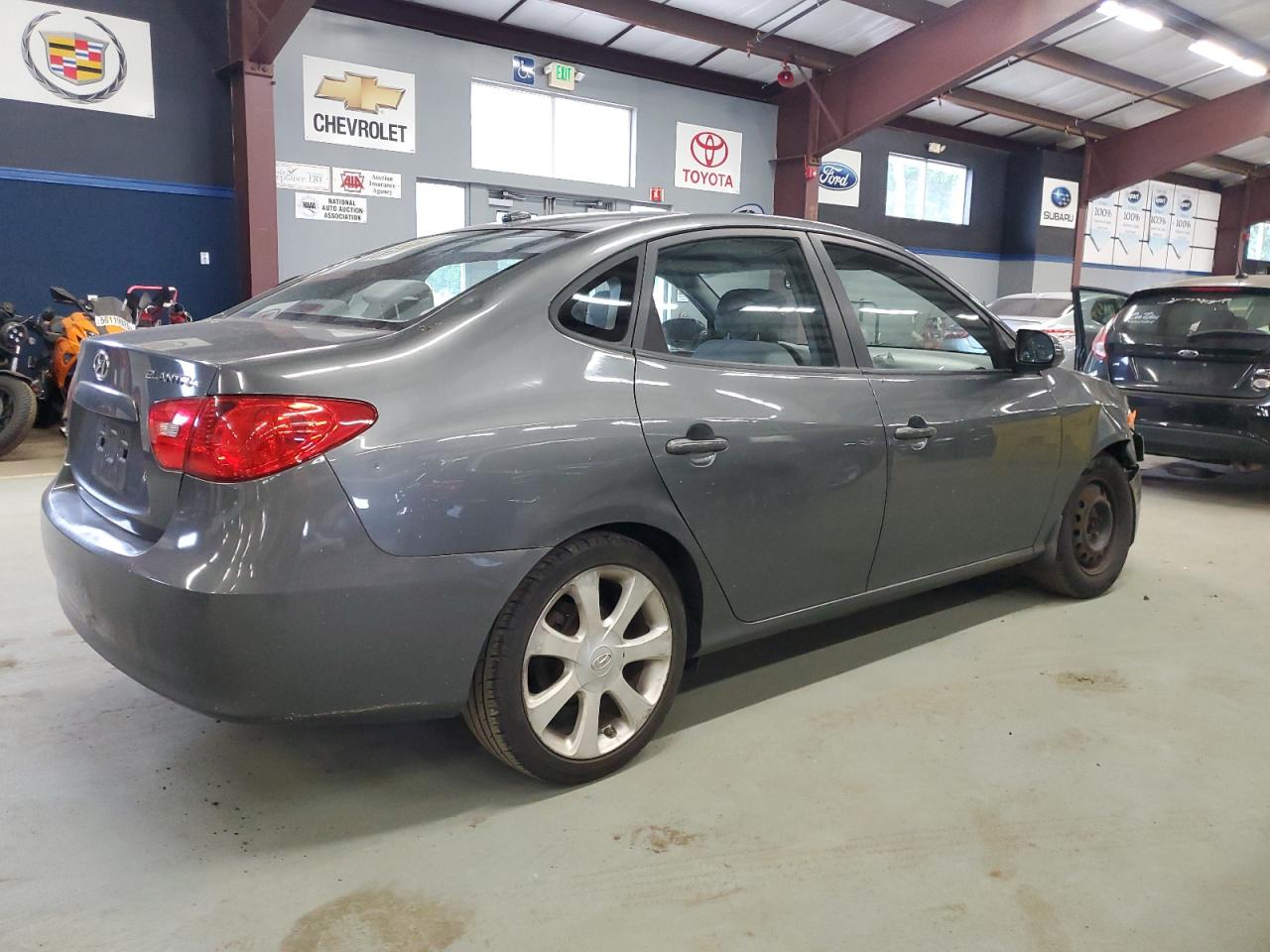 2008 Hyundai Elantra Gls Gray vin: KMHDU46DX8U273986