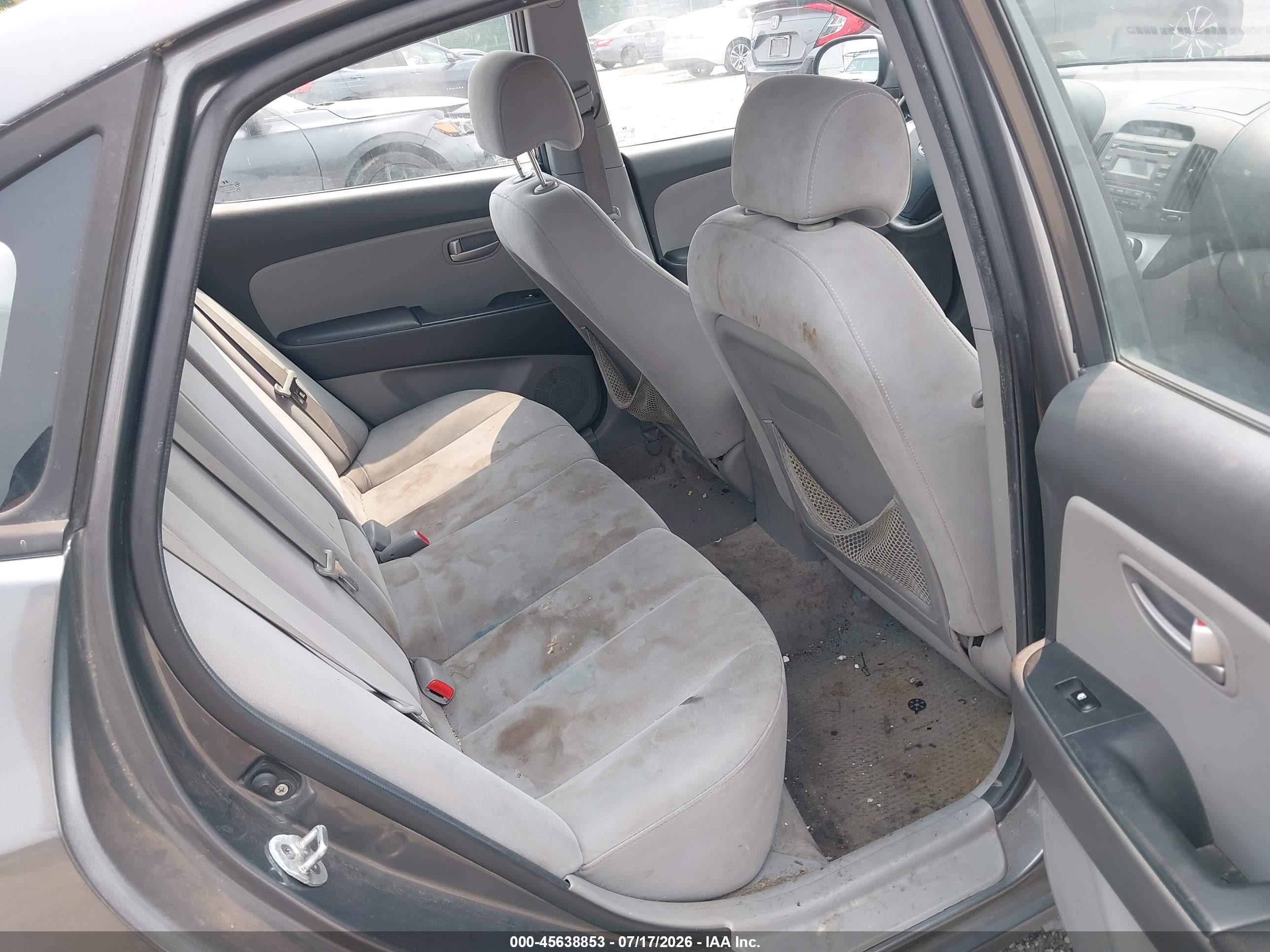 2008 Hyundai Elantra Gls/se Gray vin: KMHDU46DX8U284650