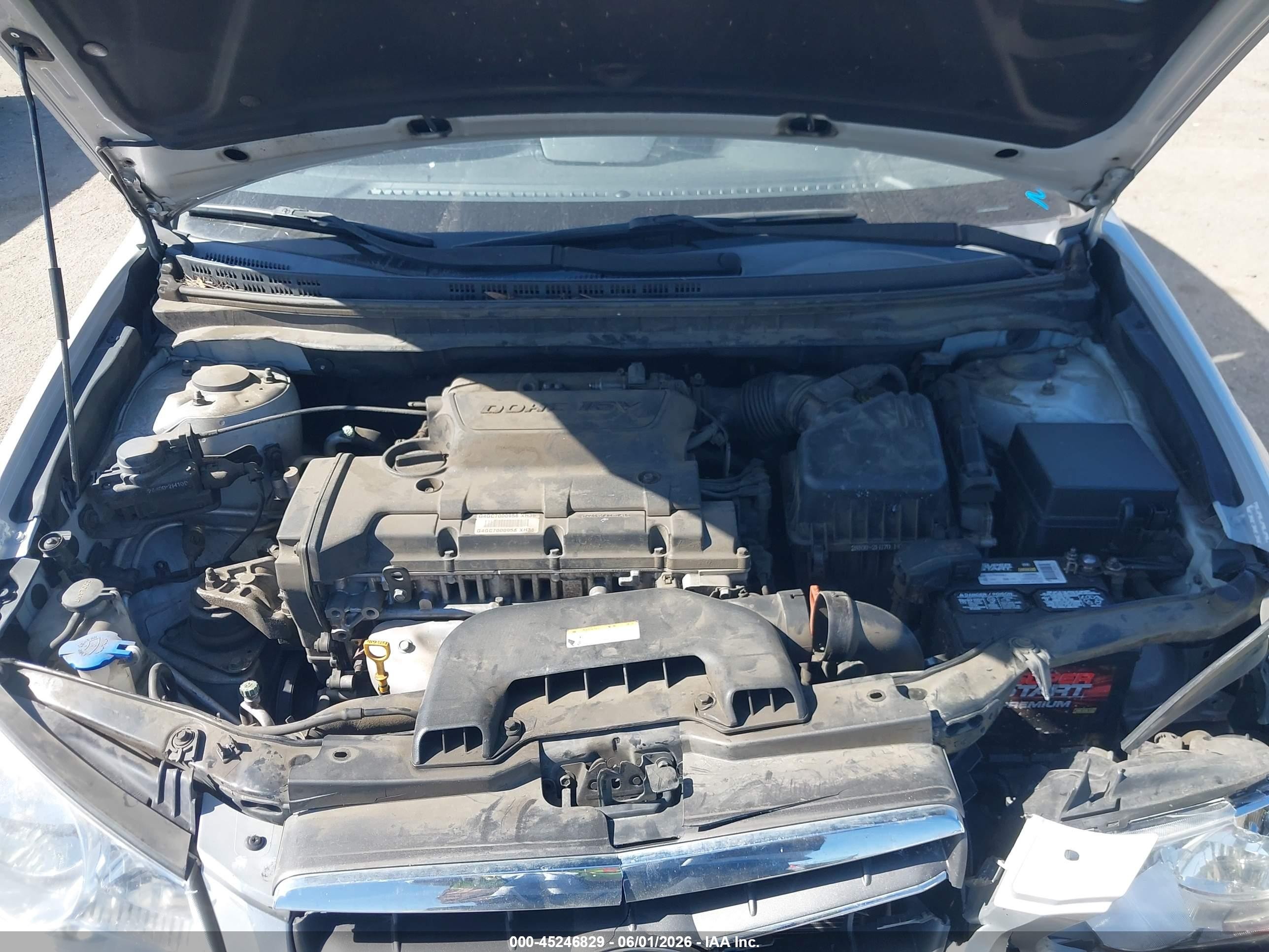 2008 Hyundai Elantra Gls/se Silver vin: KMHDU46DX8U296586