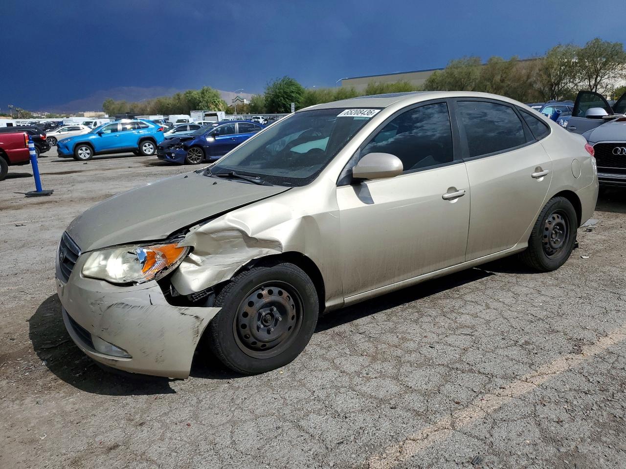 2008 Hyundai Elantra Gls Beige vin: KMHDU46DX8U324001