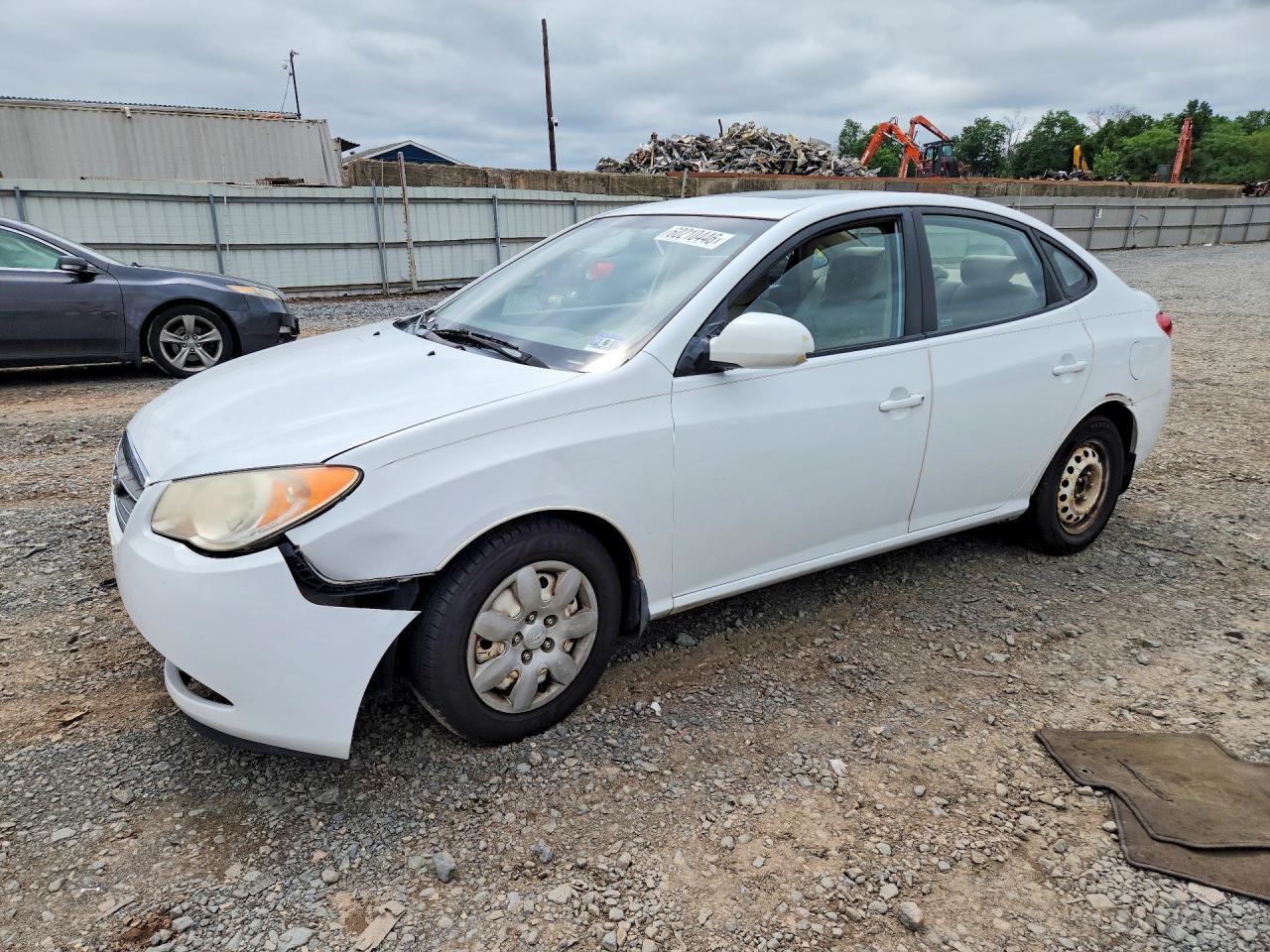 2008 Hyundai Elantra Gls White vin: KMHDU46DX8U463075