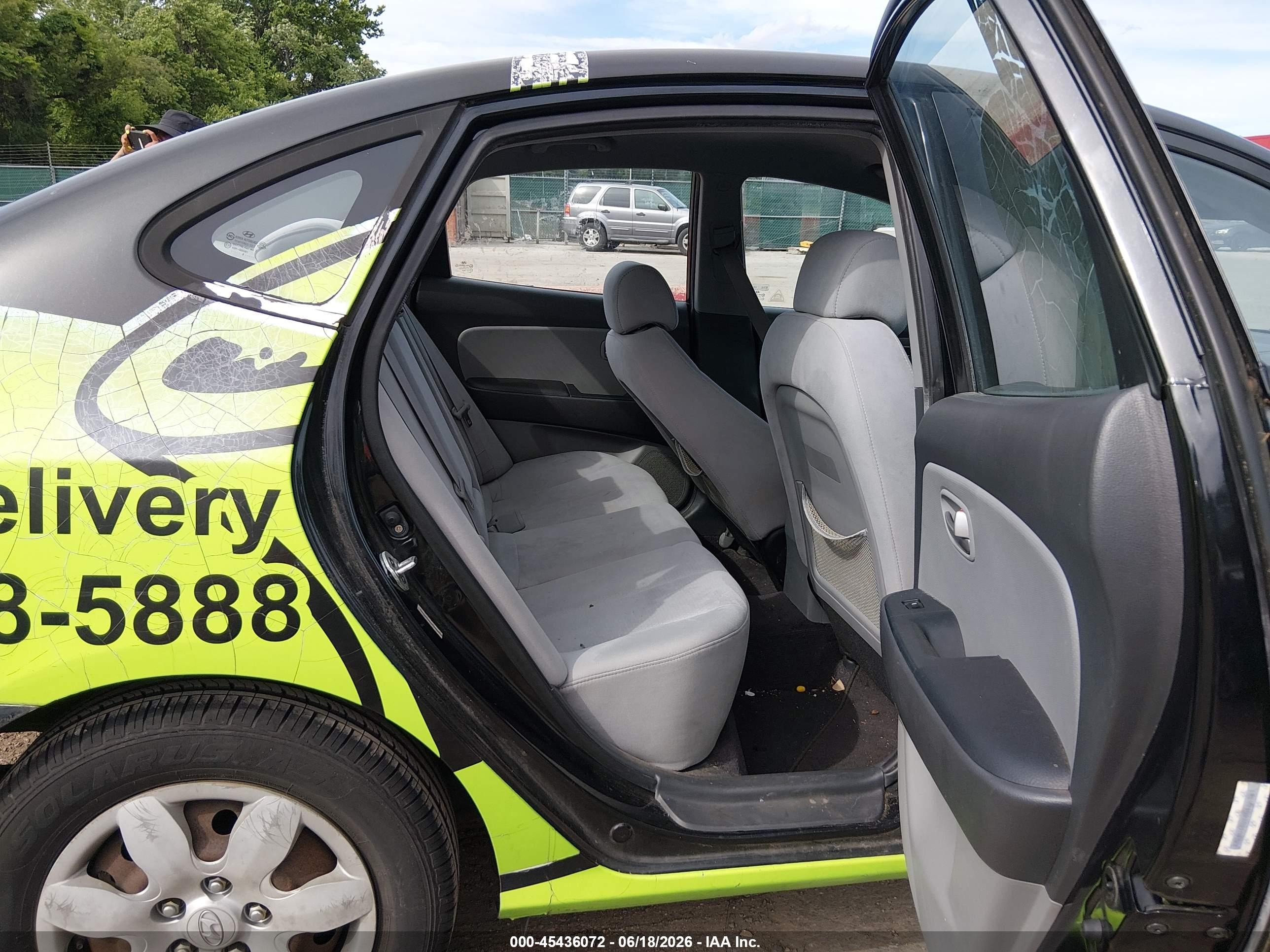 2008 Hyundai Elantra Gls/se Black vin: KMHDU46DX8U488381