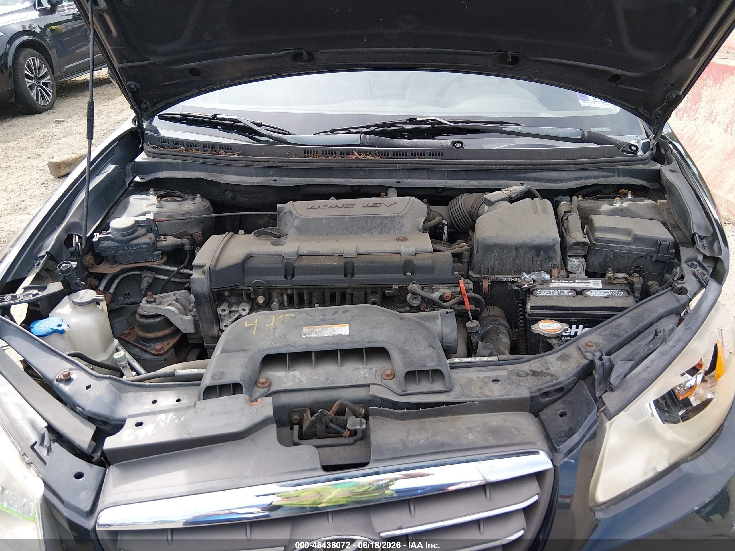 2008 Hyundai Elantra Gls/se Black vin: KMHDU46DX8U488381