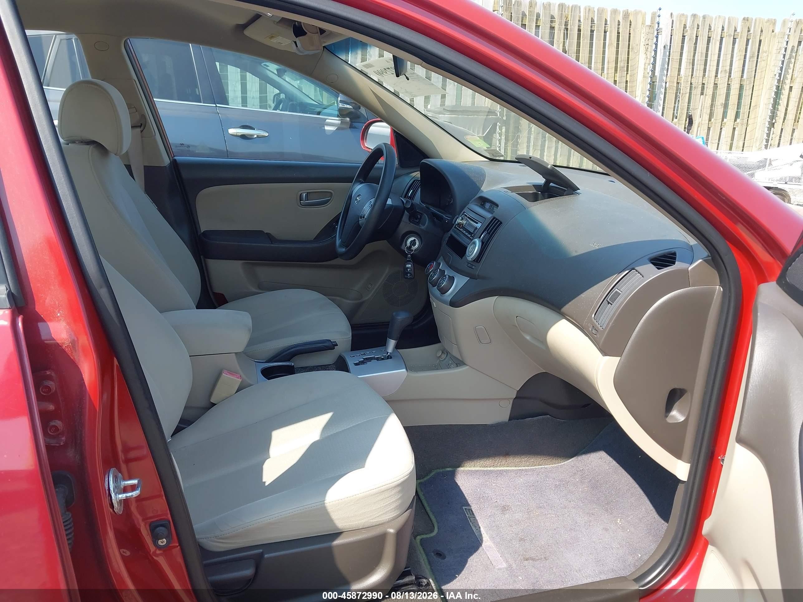 2008 Hyundai Elantra Gls/se Burgundy vin: KMHDU46DX8U516003