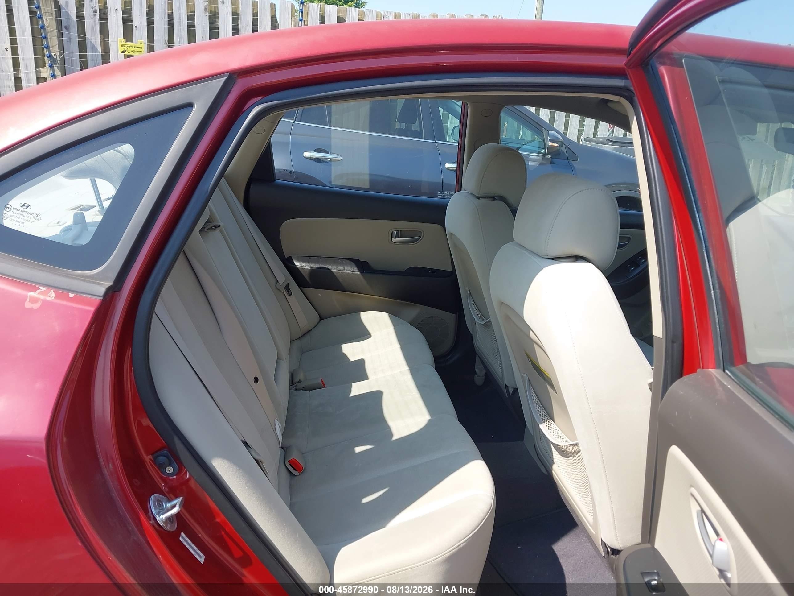 2008 Hyundai Elantra Gls/se Burgundy vin: KMHDU46DX8U516003