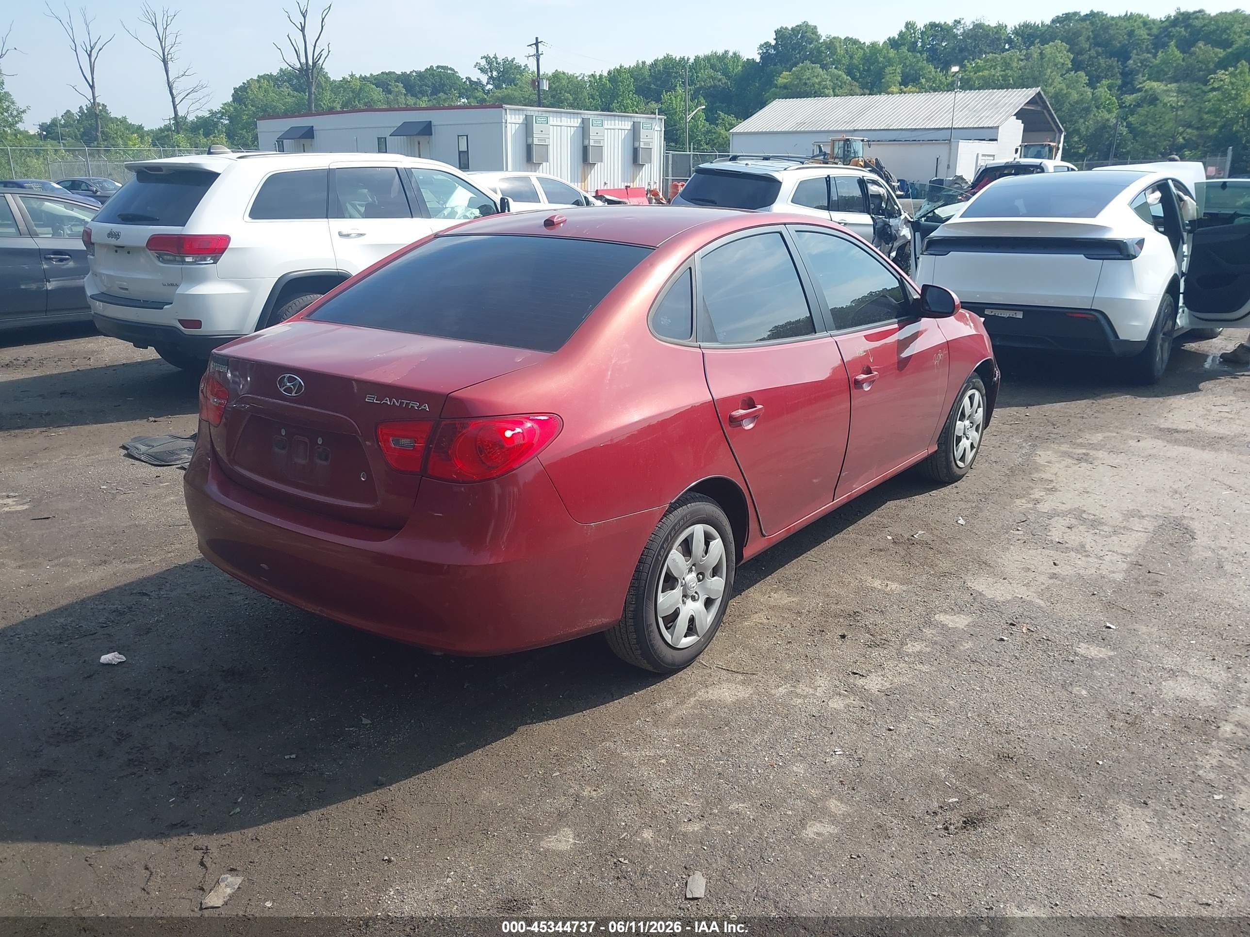 2008 Hyundai Elantra Gls/se Red vin: KMHDU46DX8U516924
